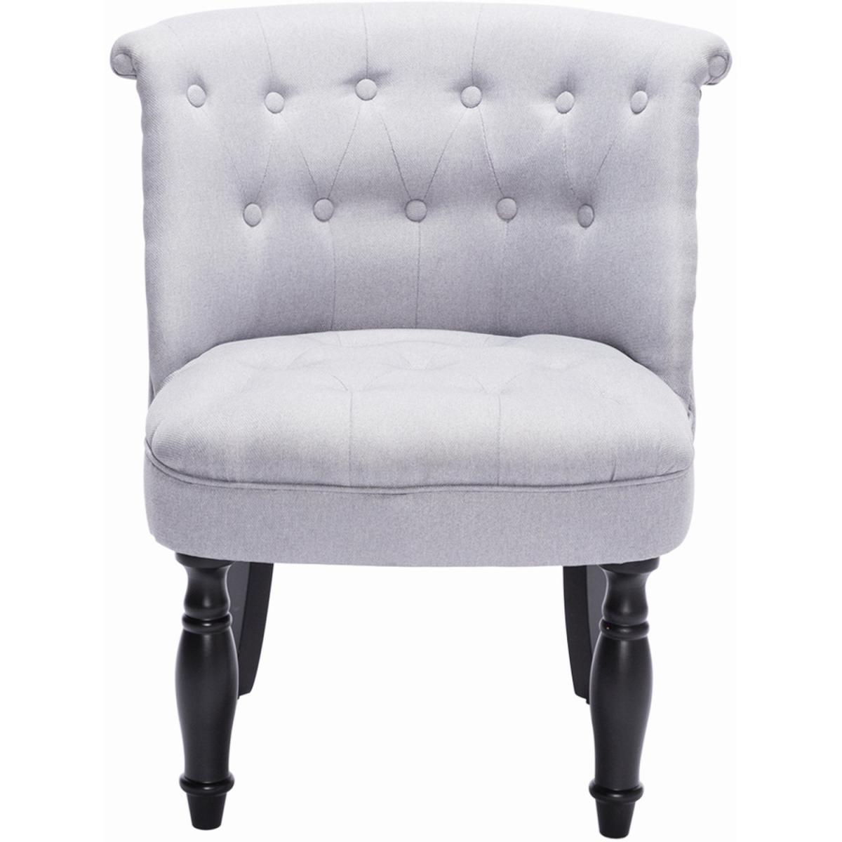 Linen Classic Dining Chair - Grey – image 3