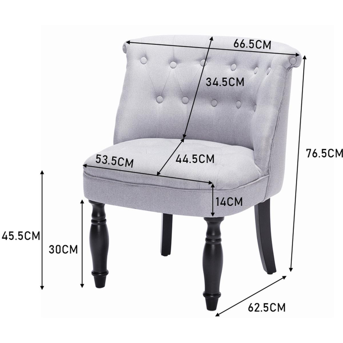 Linen Classic Dining Chair - Grey – image 7