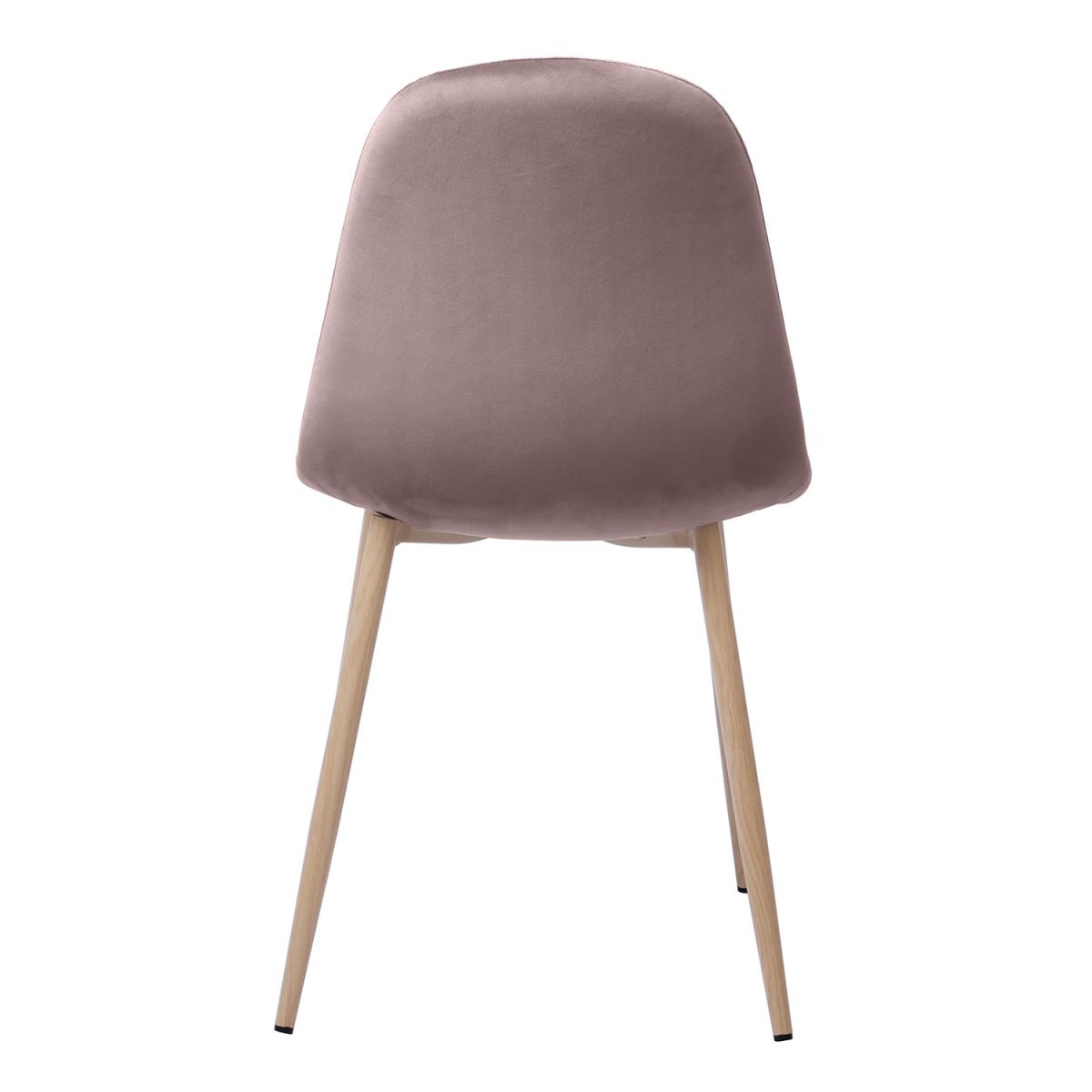 Pair of Velvet Molly Chairs - Blush – image 3