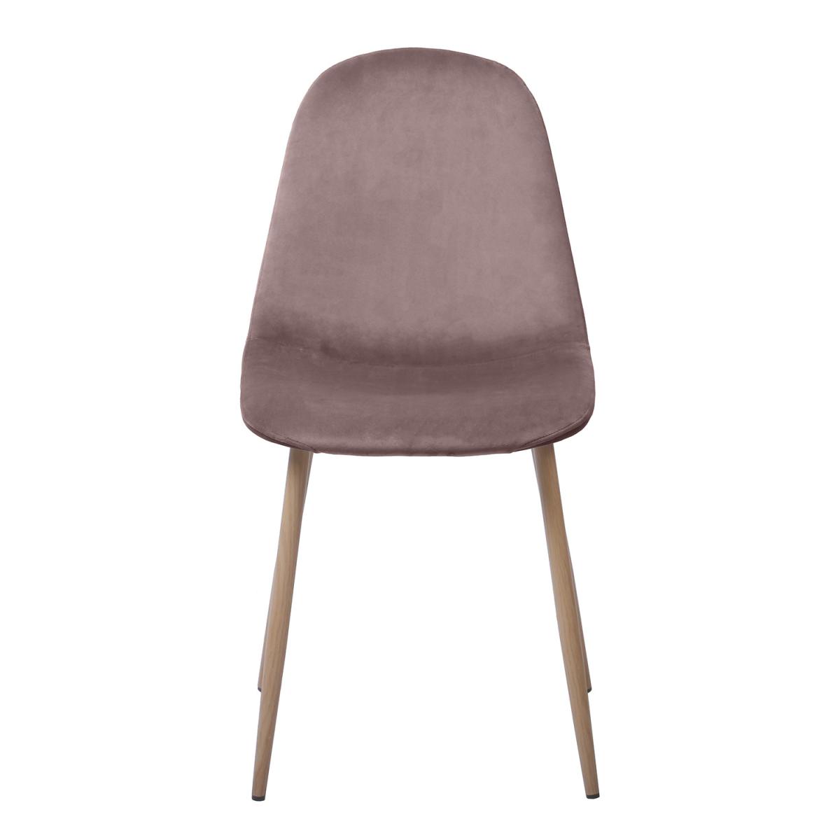 Pair of Velvet Molly Chairs - Blush – image 5