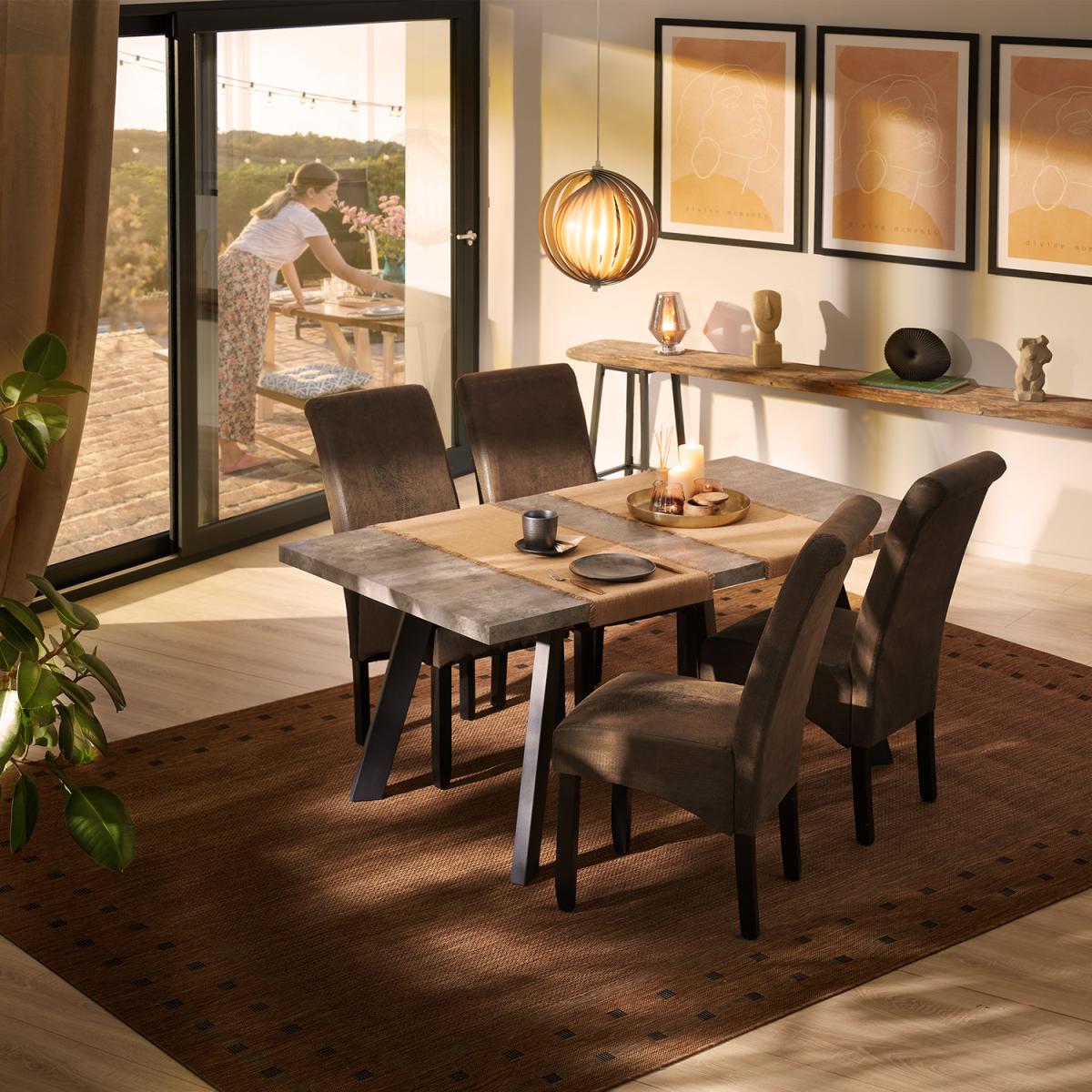 Ergonomic Dining Chairs  Set Of 6 - Black – image 3