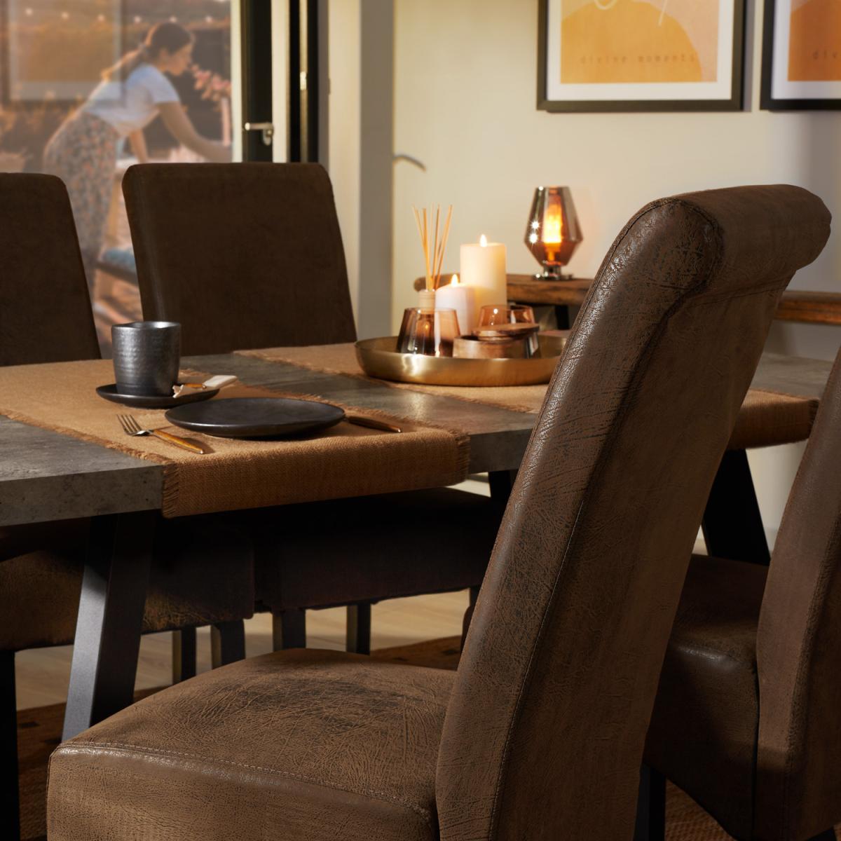 Ergonomic Dining Chairs  Set Of 6 - Black – image 4