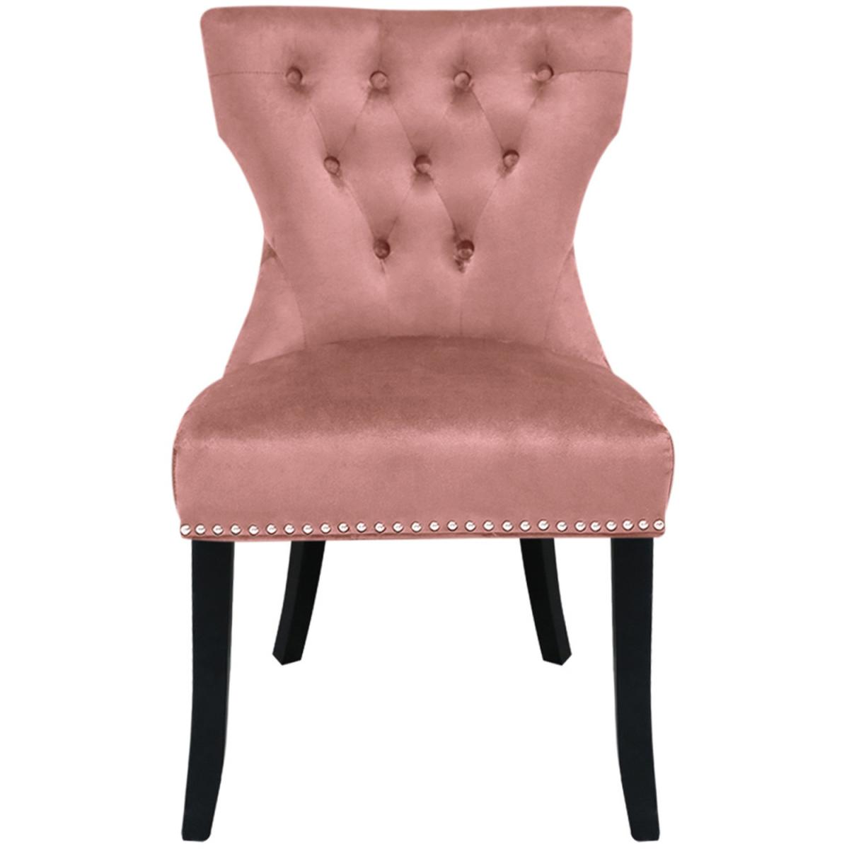 Velvet Dining Room Chairs Set - Pink – image 2