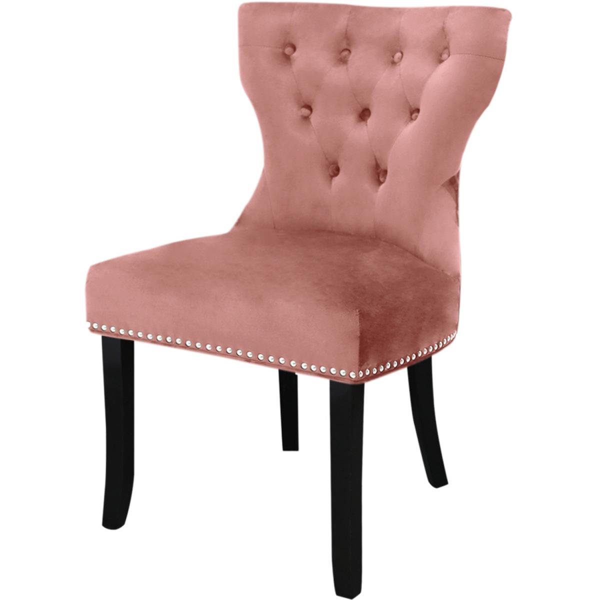 Velvet Dining Room Chairs Set - Pink – image 3