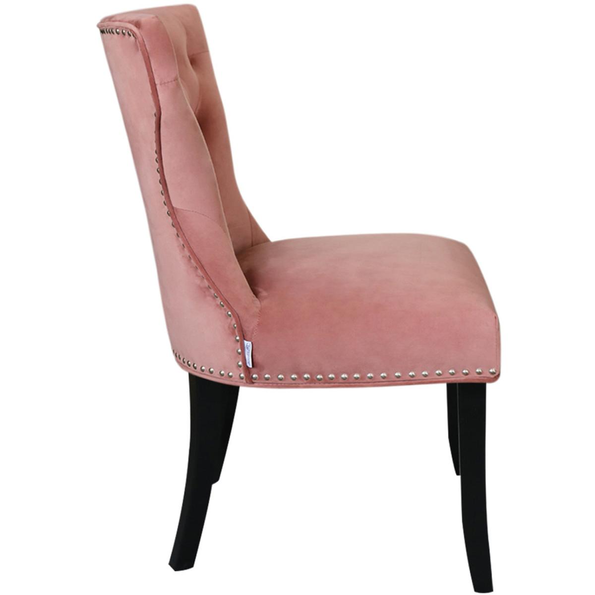 Velvet Dining Room Chairs Set - Pink – image 4