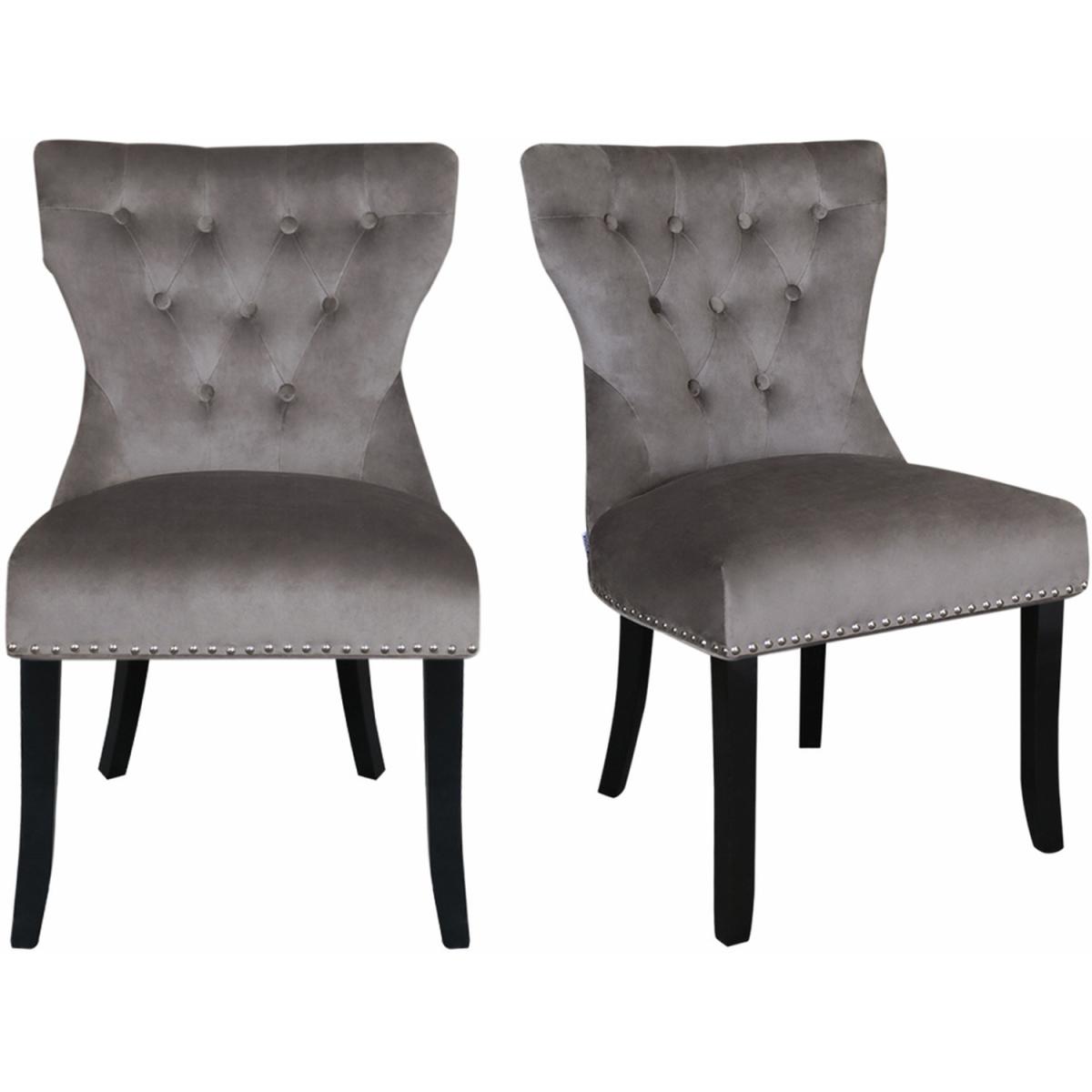 Velvet Dining Room Chairs Set - Pink – image 8