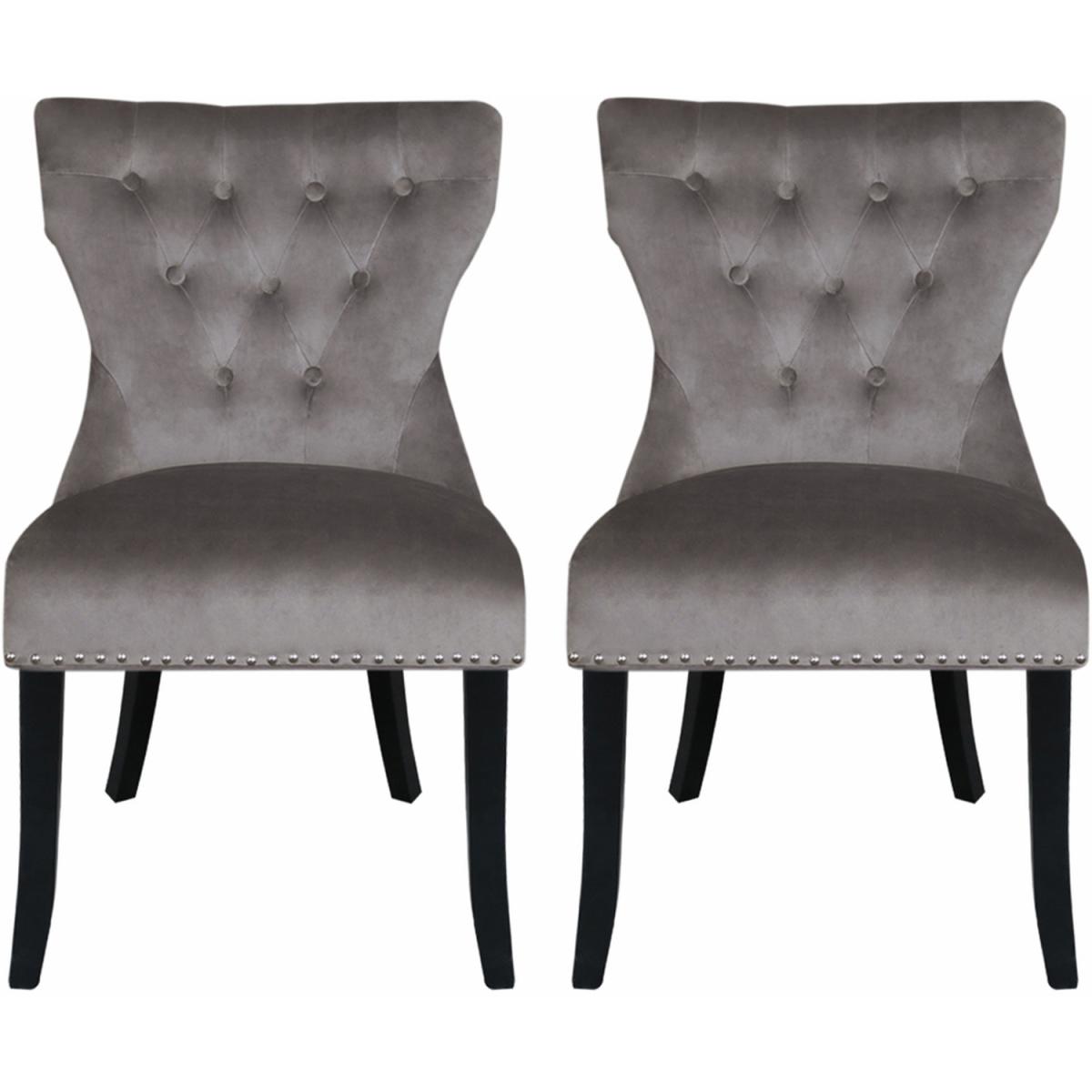 Velvet Dining Room Chairs Set - Pink – image 9