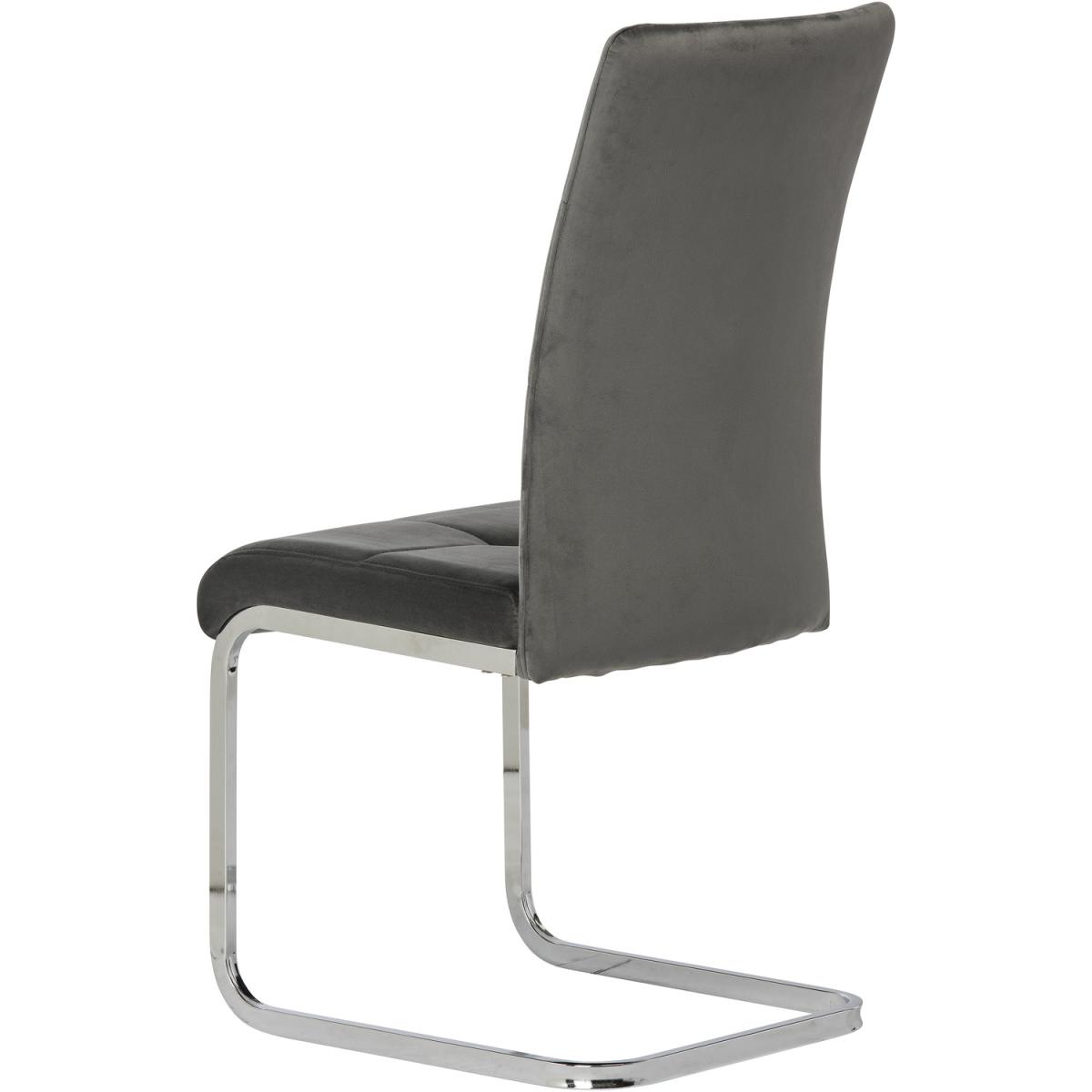 Florence Grey Velvet Dining Chair - Grey – image 2