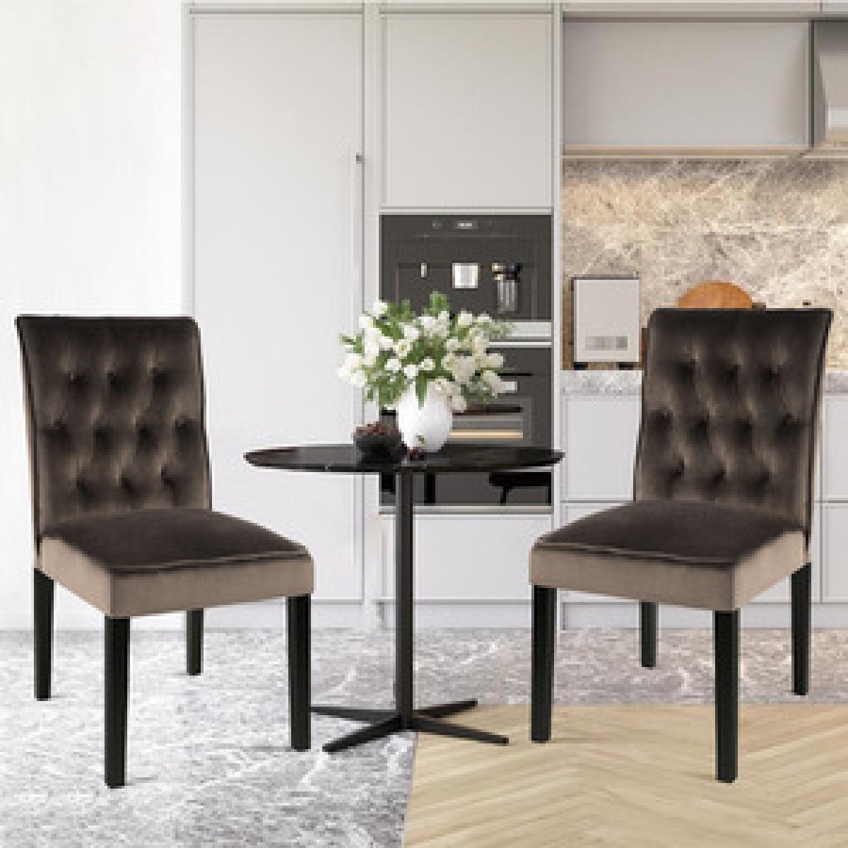 Velvet Side Chair Set Of 2 - Pink – image 14
