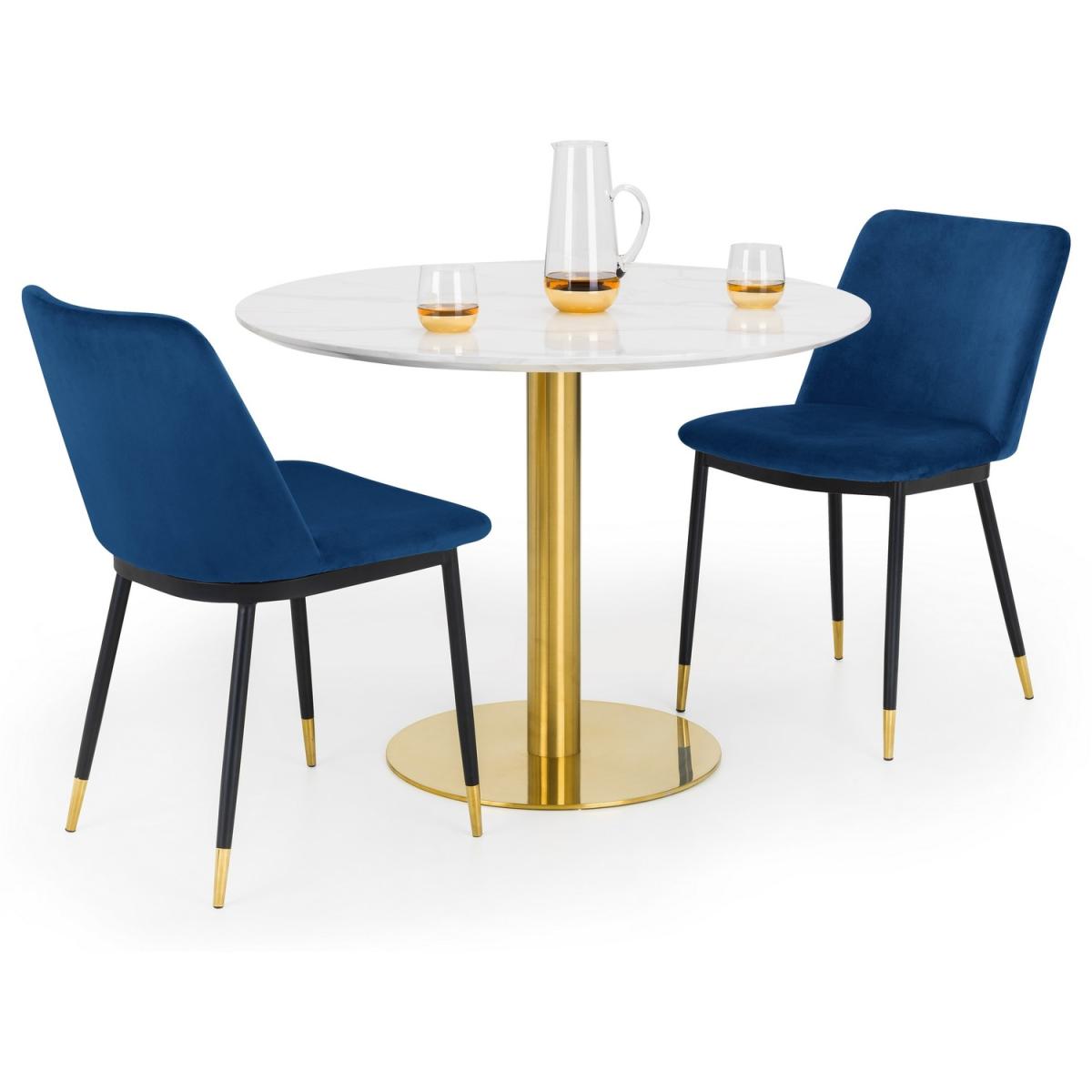 Set Of 2 Delaunay Dining Chairs - Blue - Blue – image 3