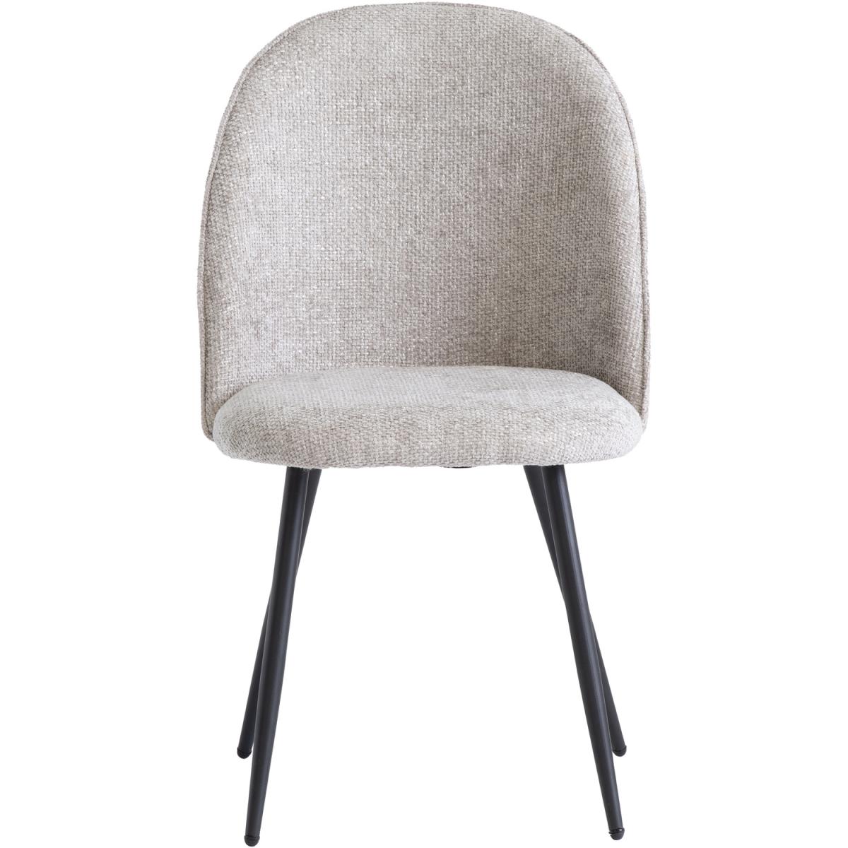 Silver Ramona Fabric Dining Chair - Silver – image 2