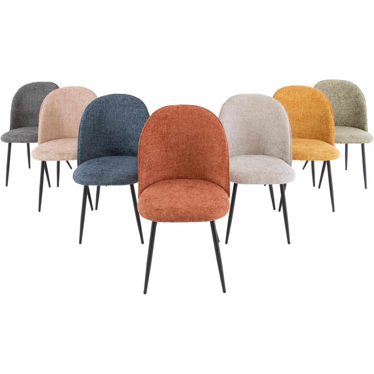 Silver Ramona Fabric Dining Chair - Silver – image 3