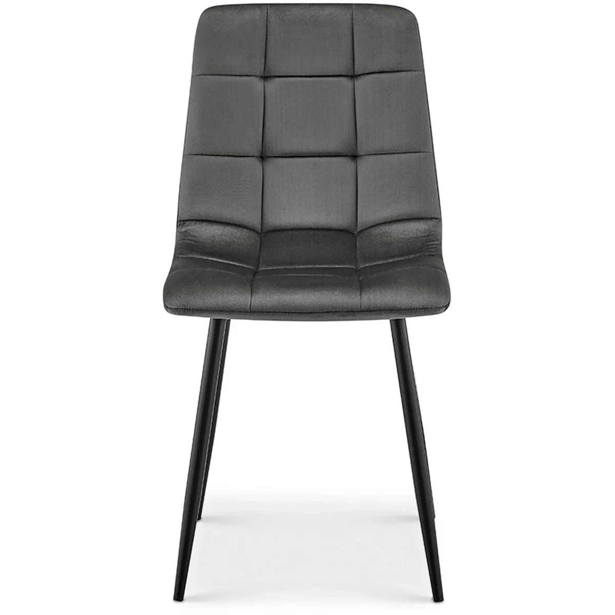 Zurich Embossed Velvet Dining Chair - Grey / 2 – image 6