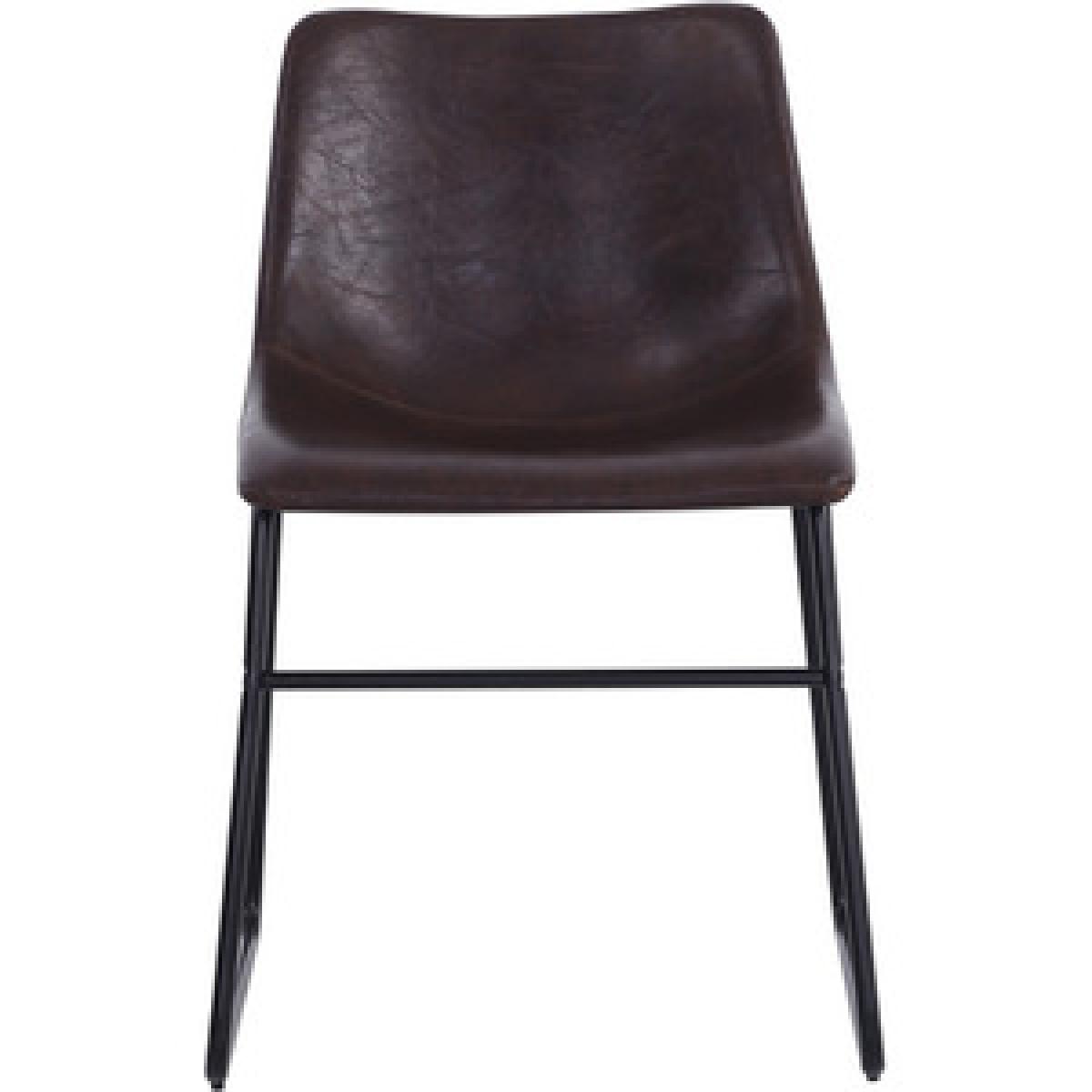 Leather Dining Chairs Set Of 2 - Brown – image 11