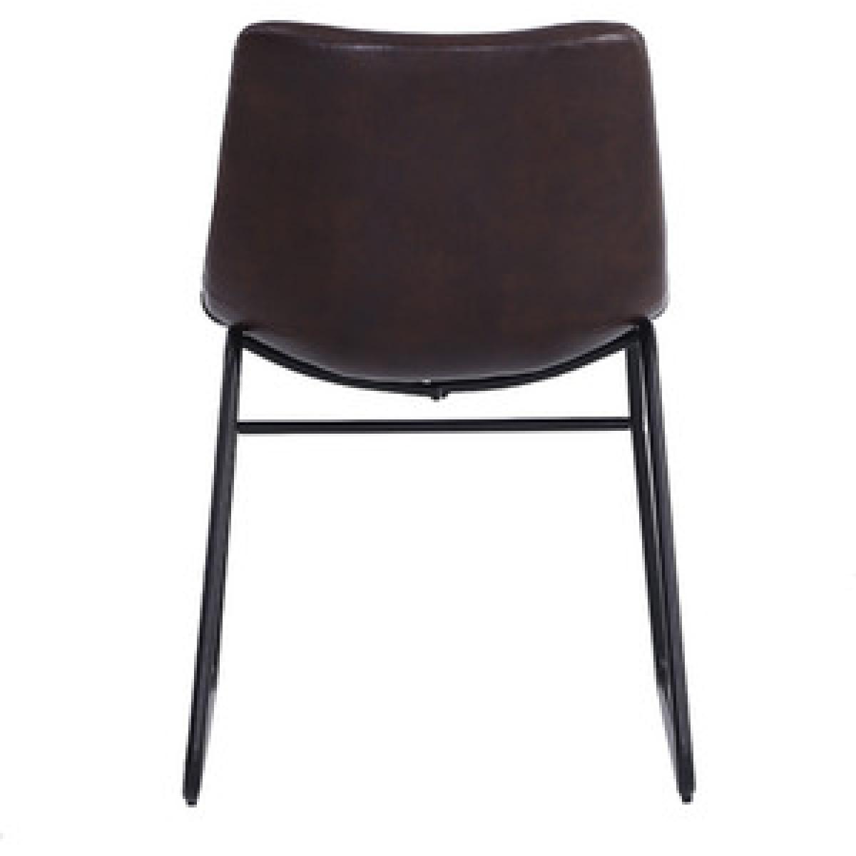 Leather Dining Chairs Set Of 2 - Brown – image 14
