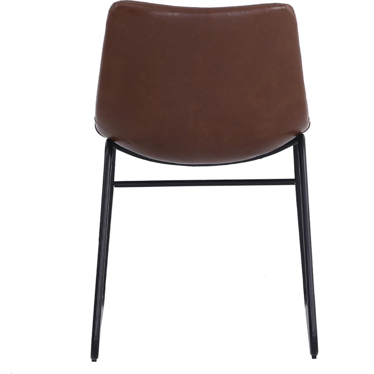 Leather Dining Chairs Set Of 2 - Brown – image 6