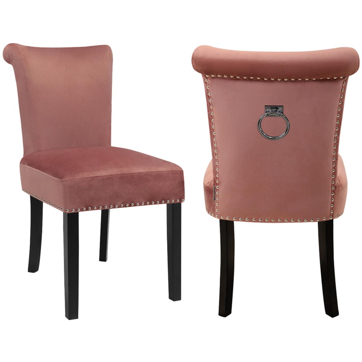 Velvet Comfy Dining Chairs Set - Grey – image 10