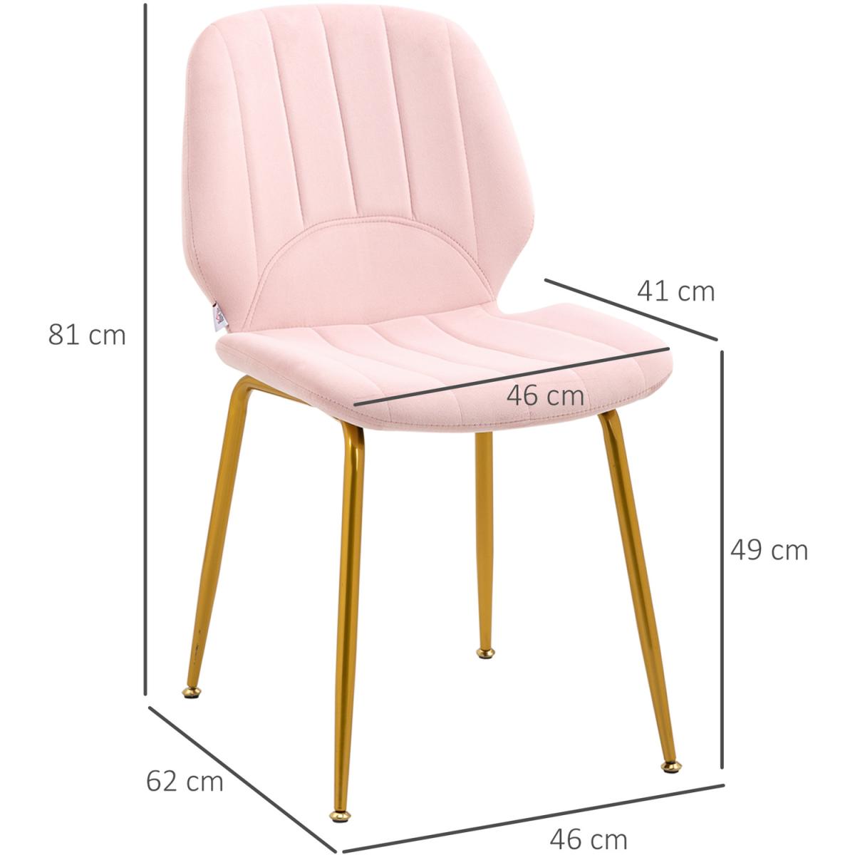 Dining Chairs Set of 2 Kitchen Chairs with Padded Seat - Grey – image 8