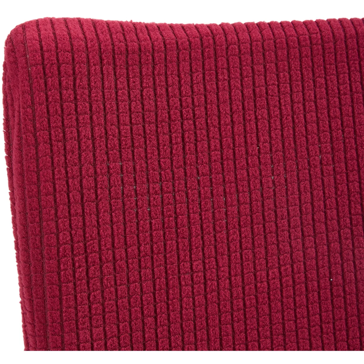Set of 2 Ruffled Dining Chair Covers with Tie Straps - Crimson – image 2