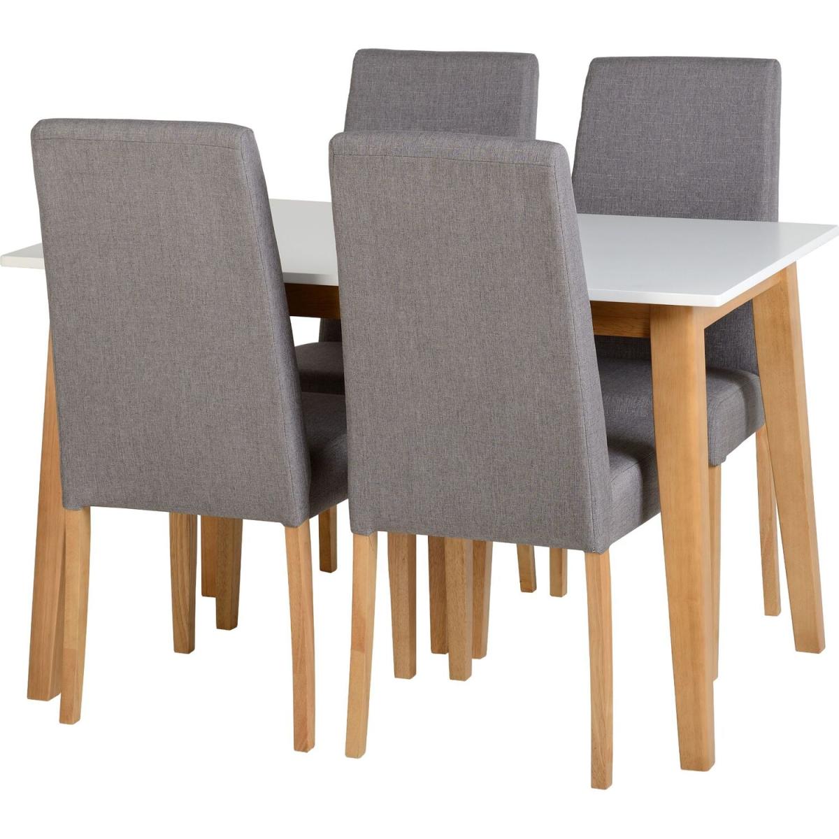 Rimini Chairs Pair - Grey Fabric – image 2