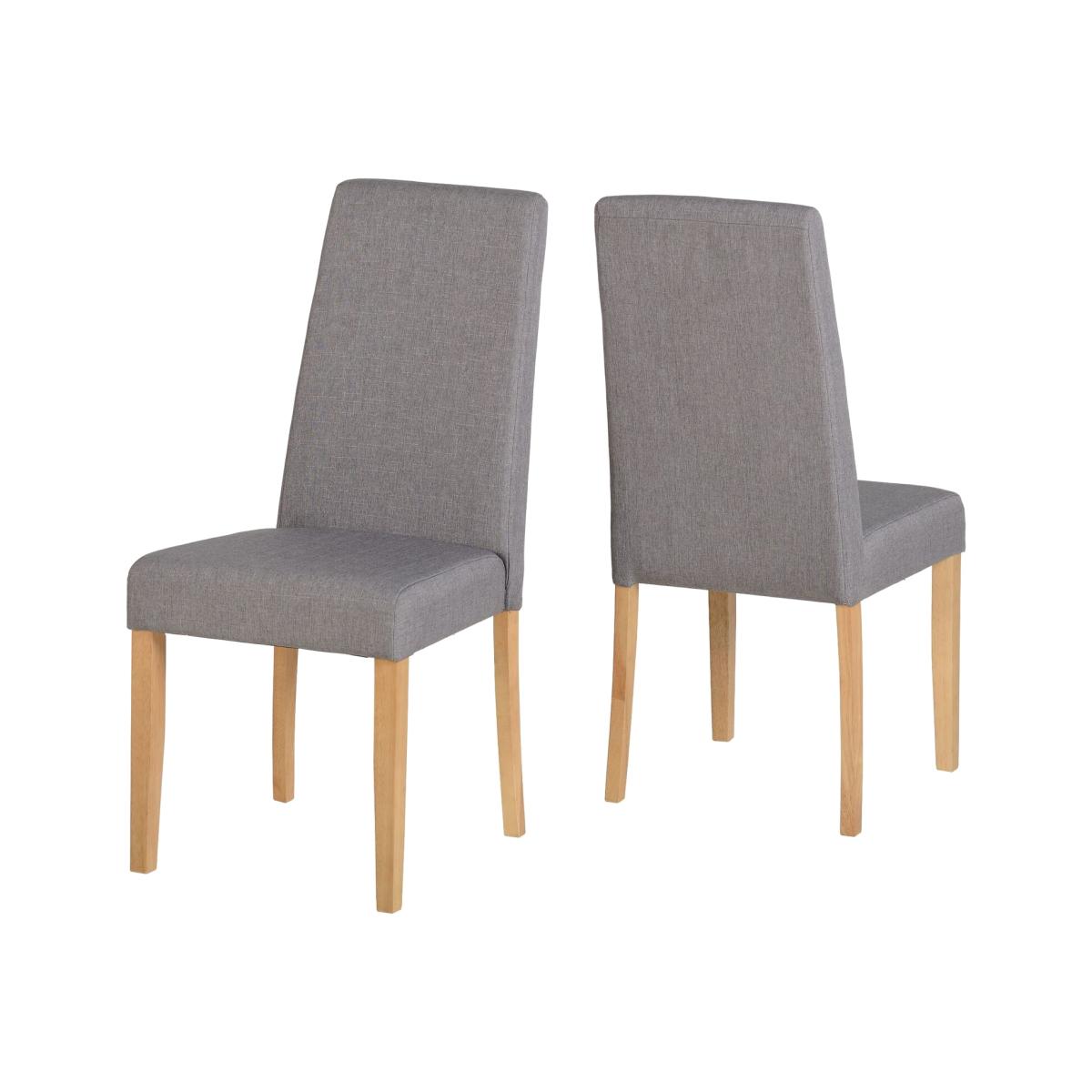 Rimini Chairs Pair - Grey Fabric – image 1