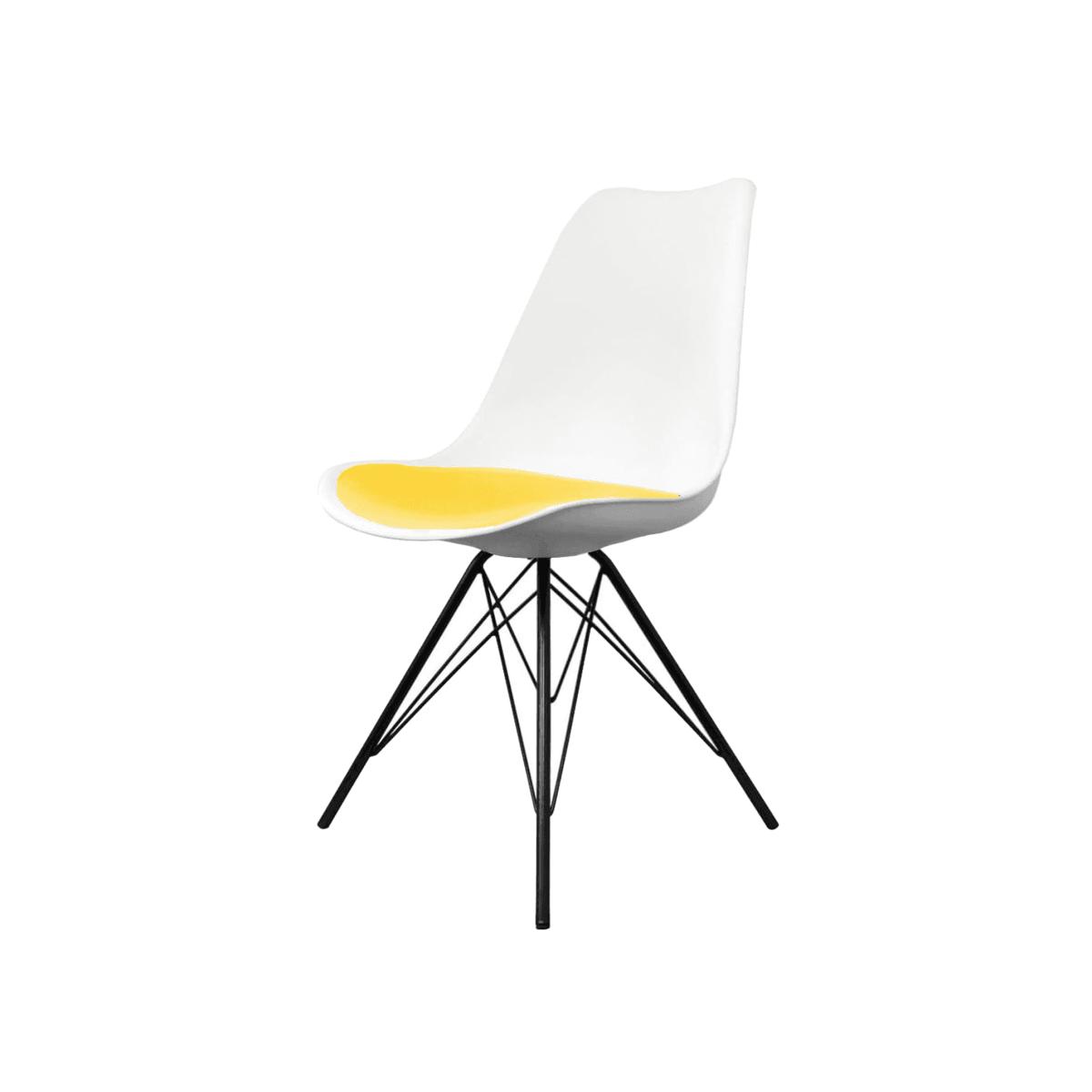 Soho Plastic Dining Chair with Metal Legs - Mid Blue