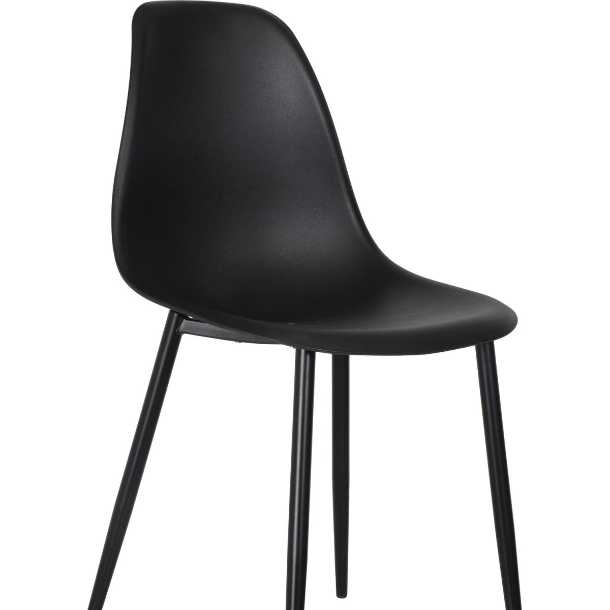 Curve plastic chairs (Pair)  - White – image 2