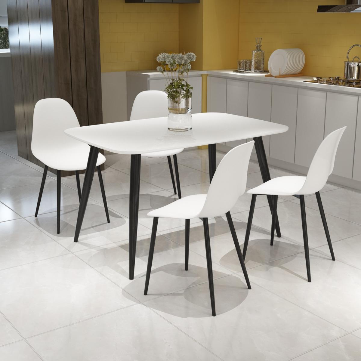Curve plastic chairs (Pair)  - White – image 11