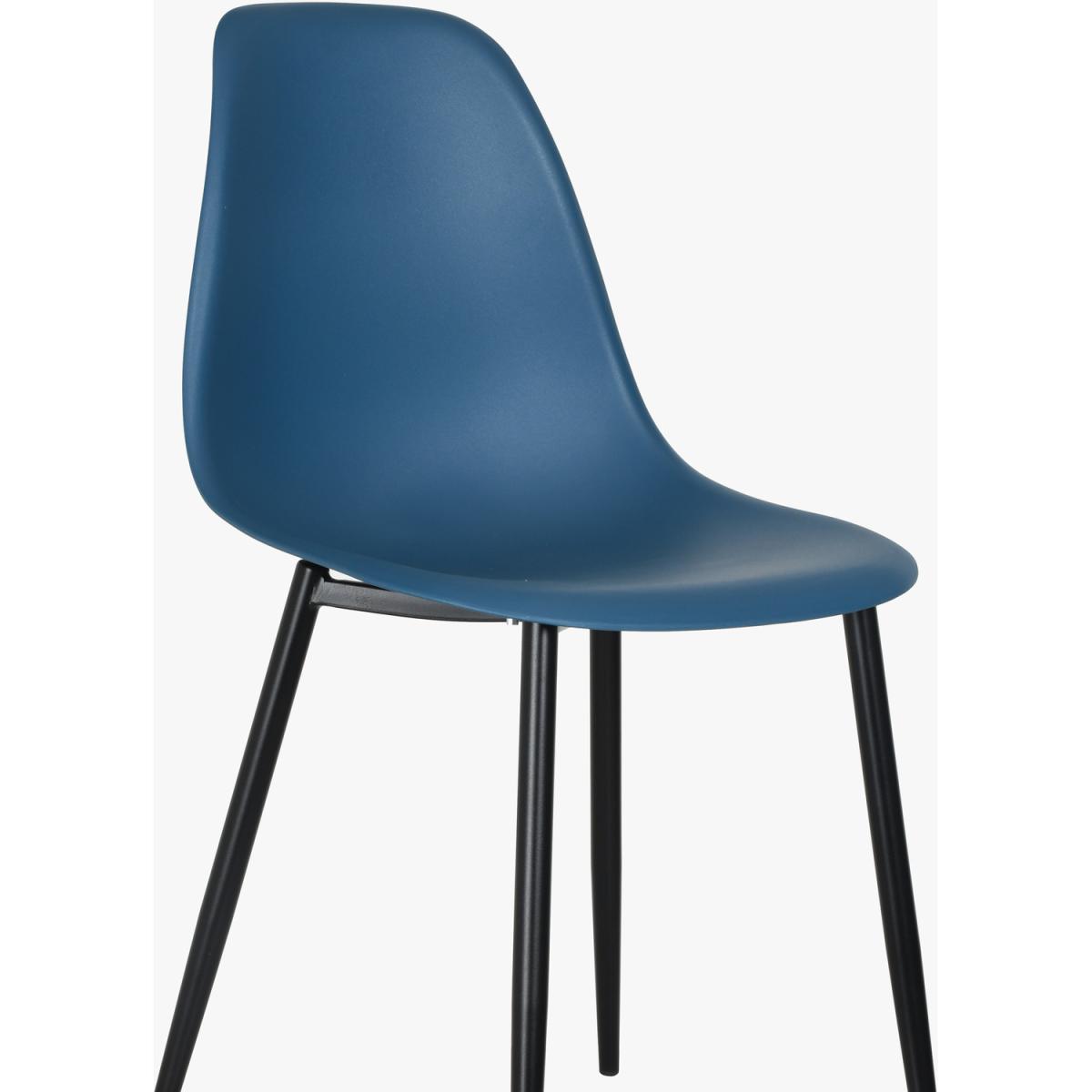 Curve plastic chairs (Pair)  - White – image 4