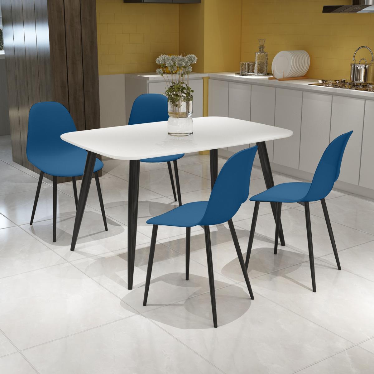 Curve plastic chairs (Pair)  - White – image 6