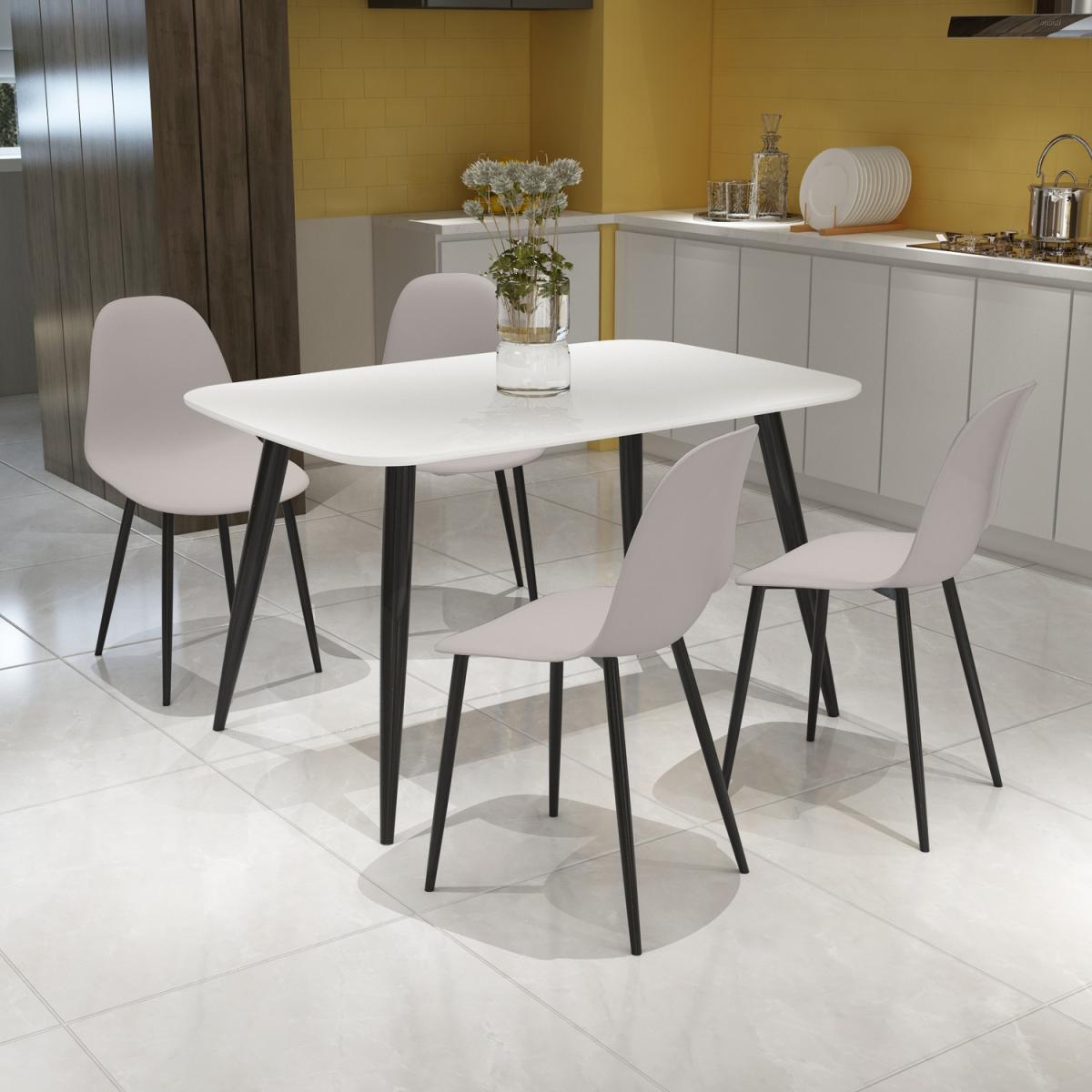 Curve plastic chairs (Pair)  - White – image 7