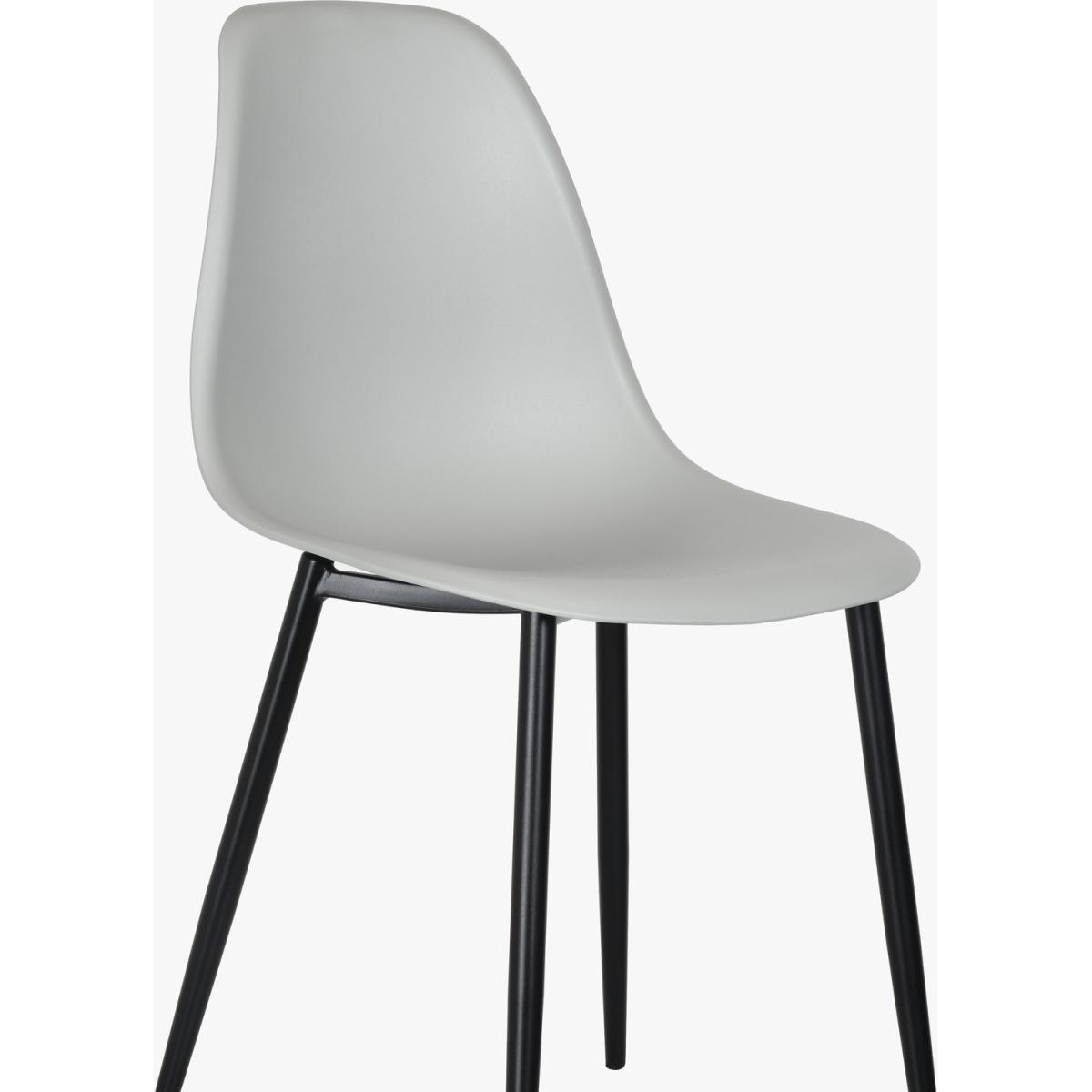 Curve plastic chairs (Pair)  - White – image 8