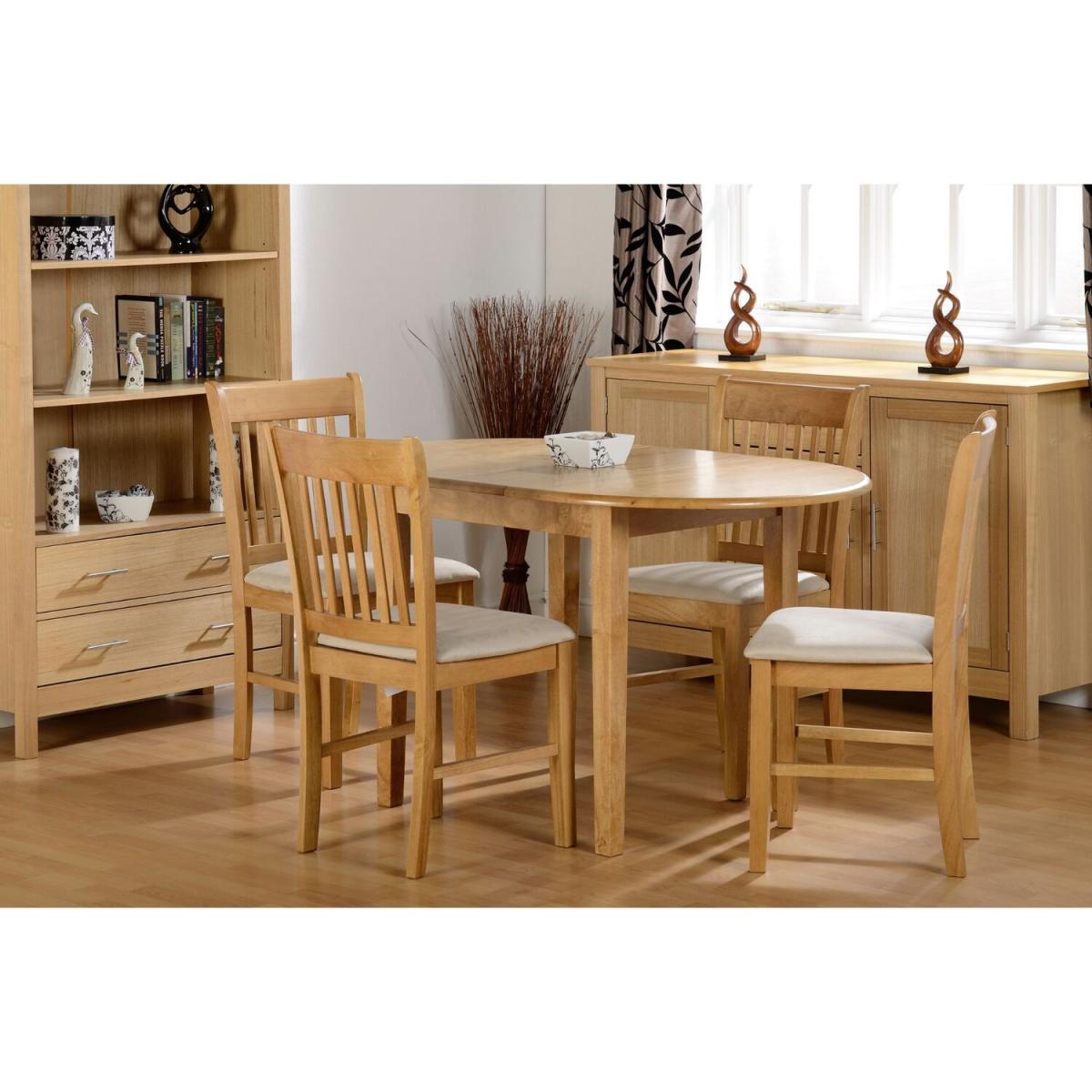 Oxford Chairs Pair - Natural Oak – image 4