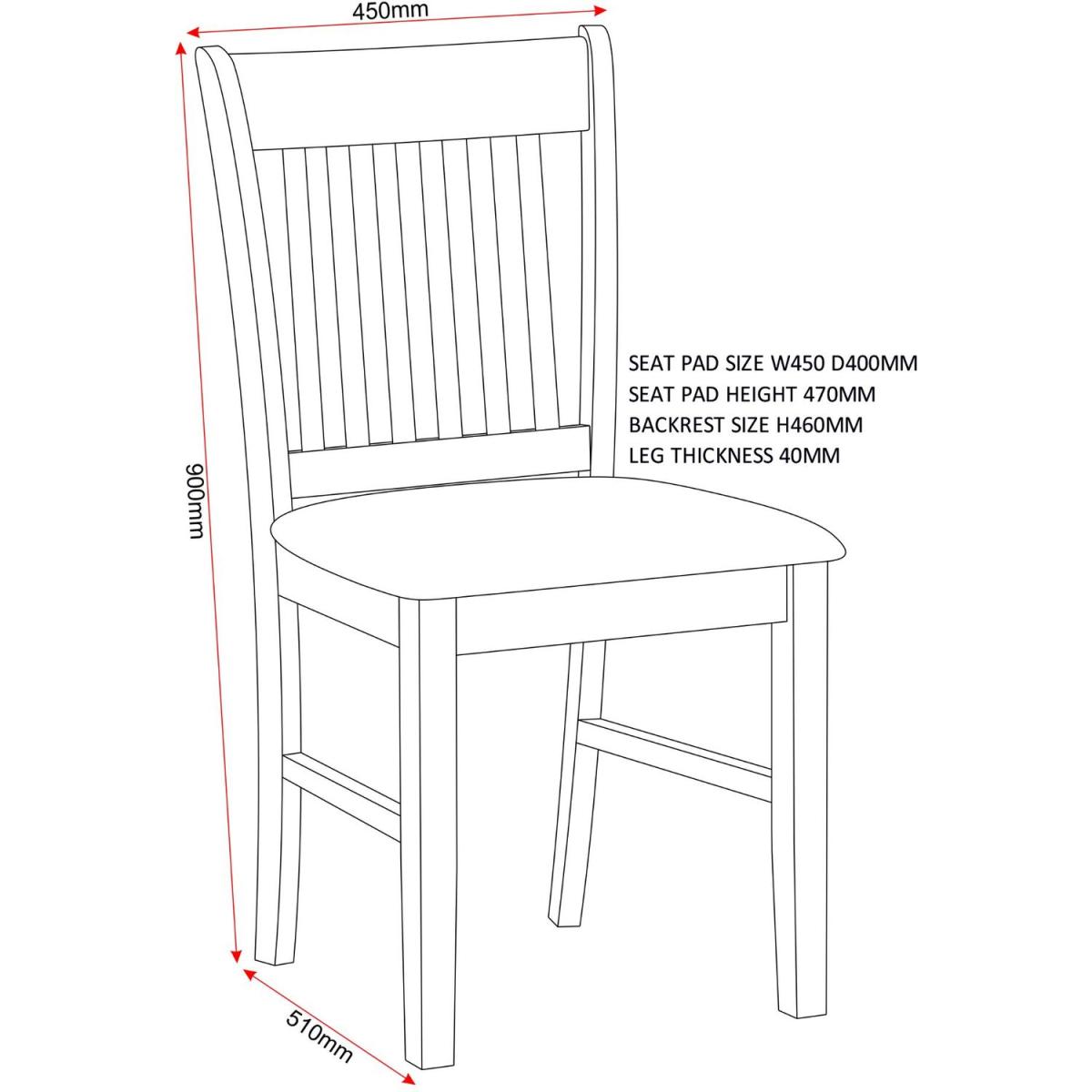 Oxford Chairs Pair - Natural Oak – image 5