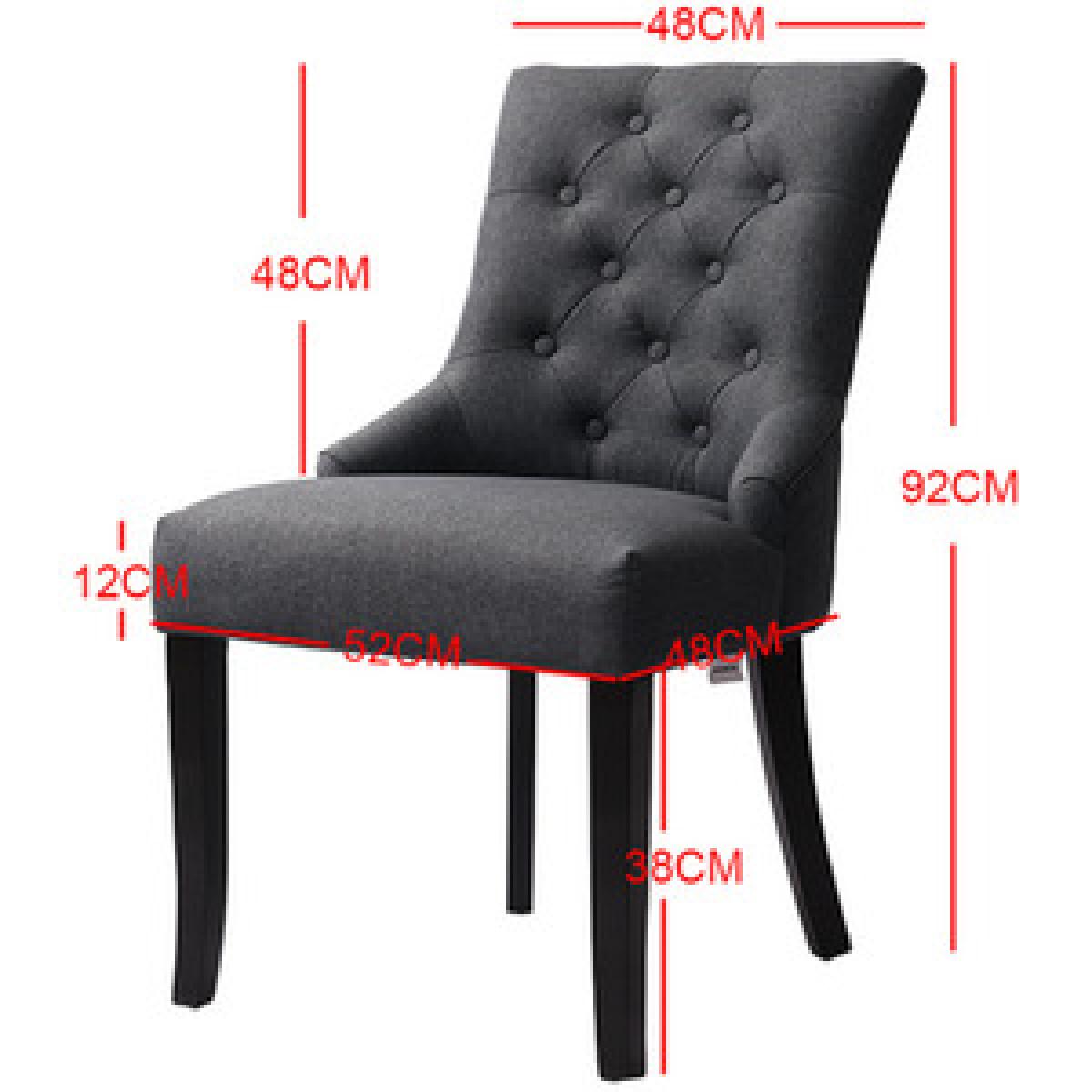 Upholstered Dining Chair - Drak Grey – image 13