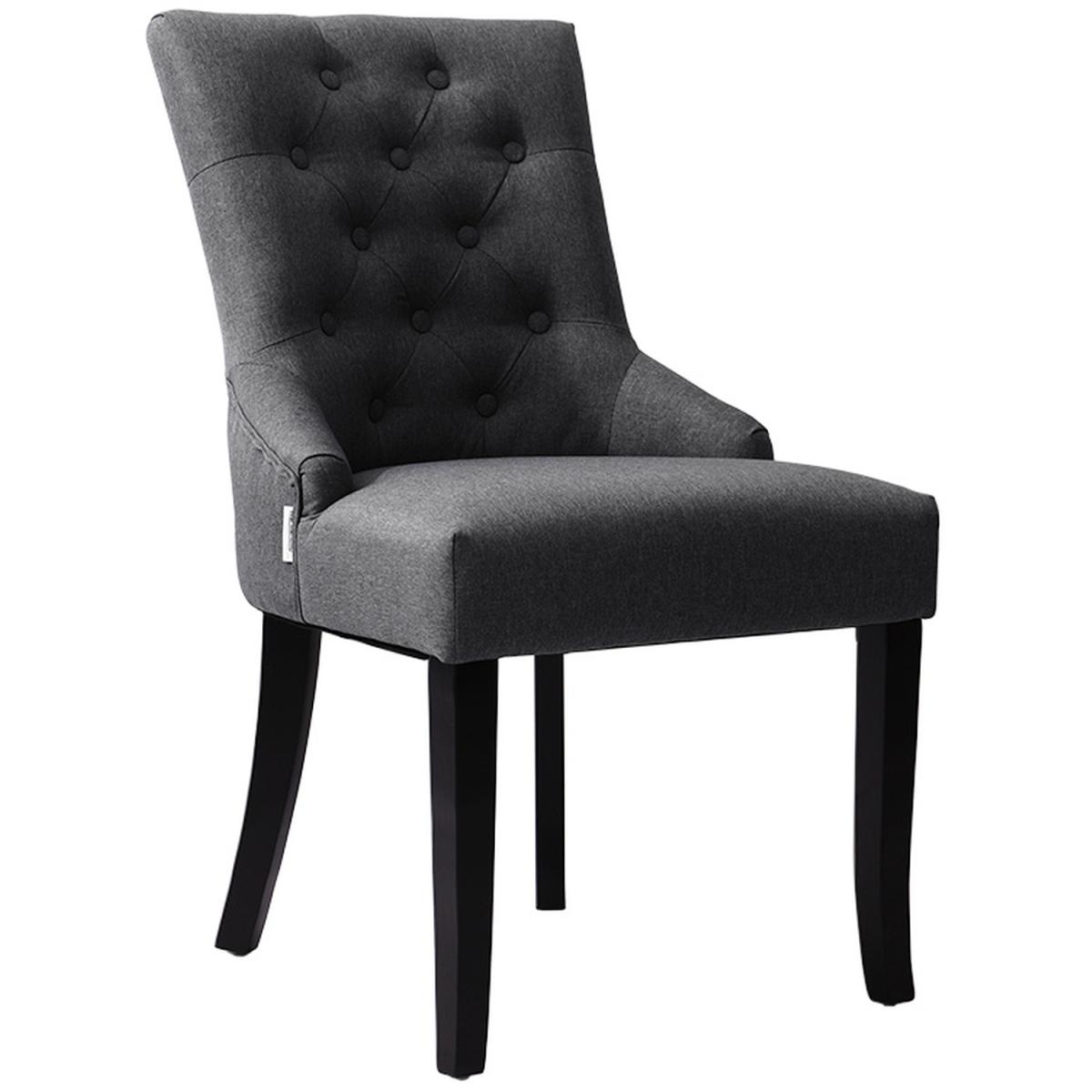 Upholstered Dining Chair - Drak Grey – image 14