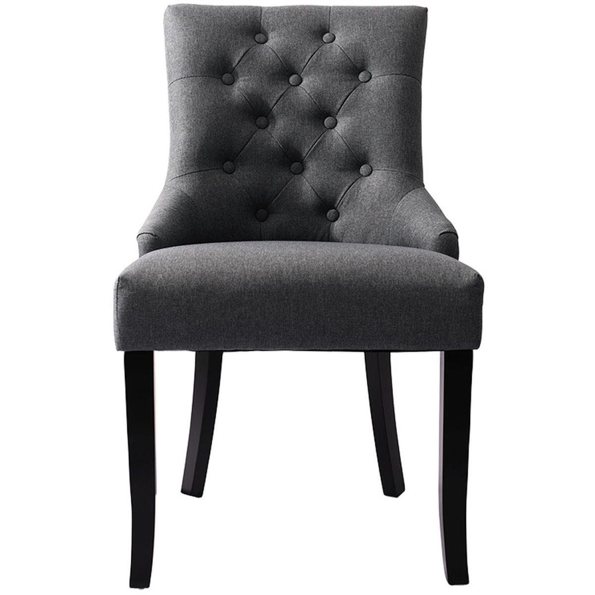 Upholstered Dining Chair - Drak Grey – image 3