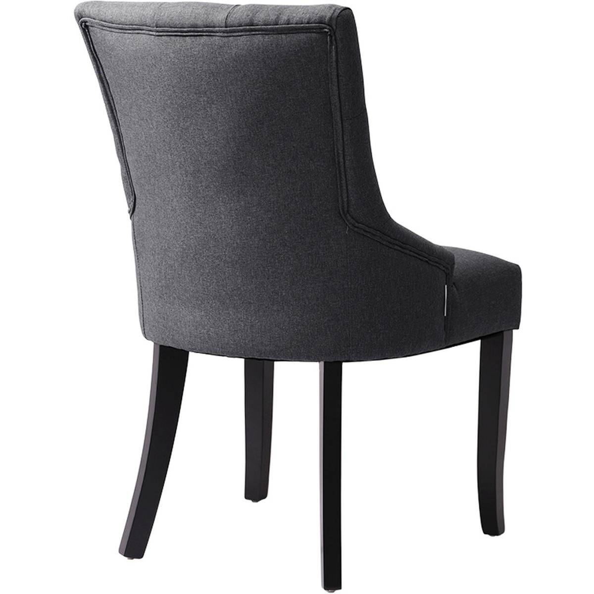 Upholstered Dining Chair - Drak Grey – image 4