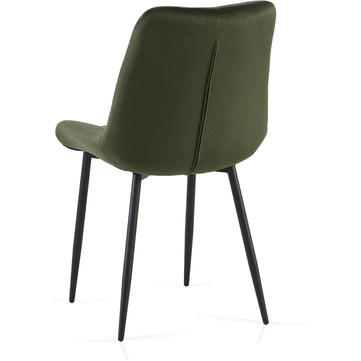 Set of 4 Velvet Dining Chairs with Ergonomic Upholstered Seat --Green - Sage Green / 120kg – image 11