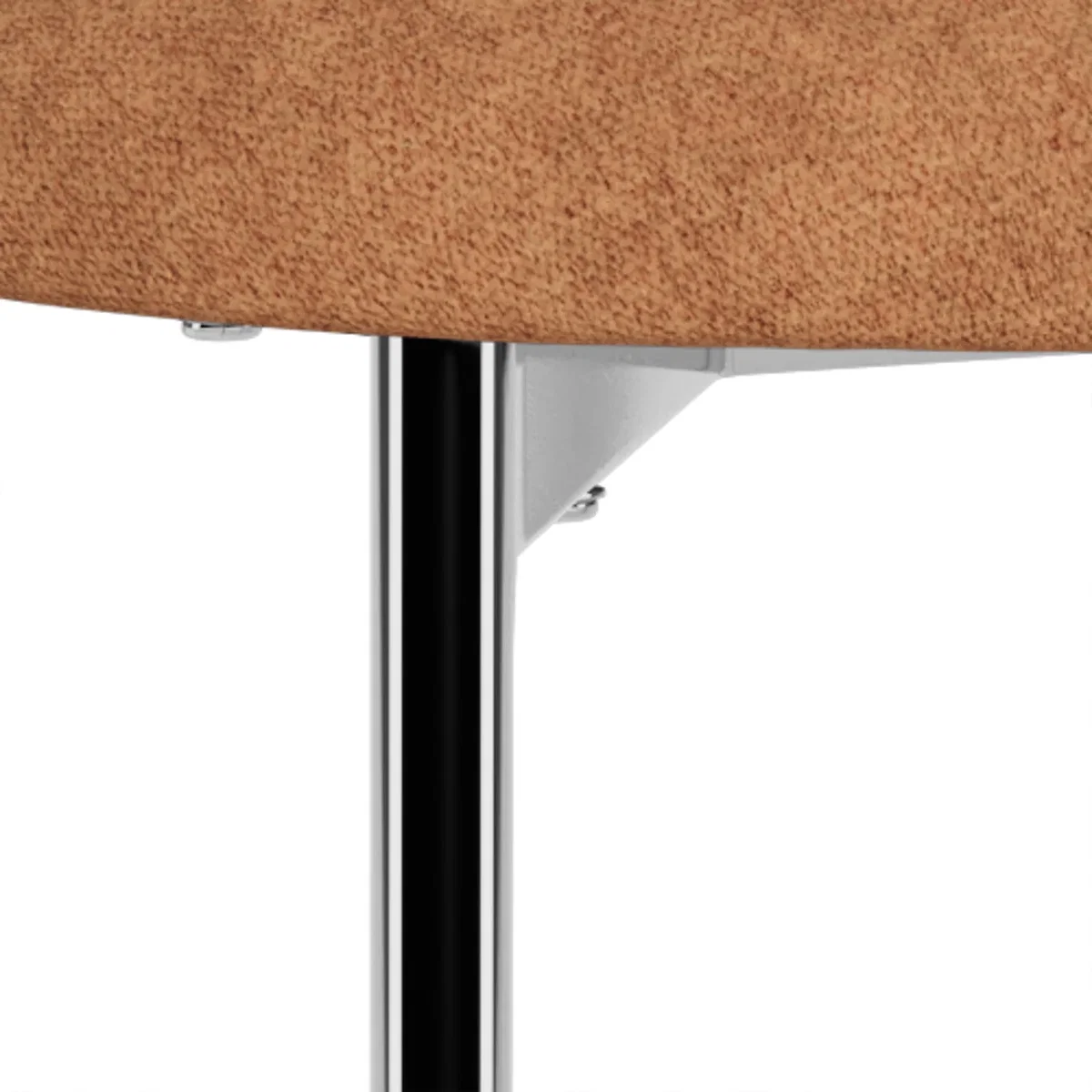 Lyric Dining Chair in Terracotta Fabric & Chrome Base (Set of 2) - Terracotta & Chrome – image 2