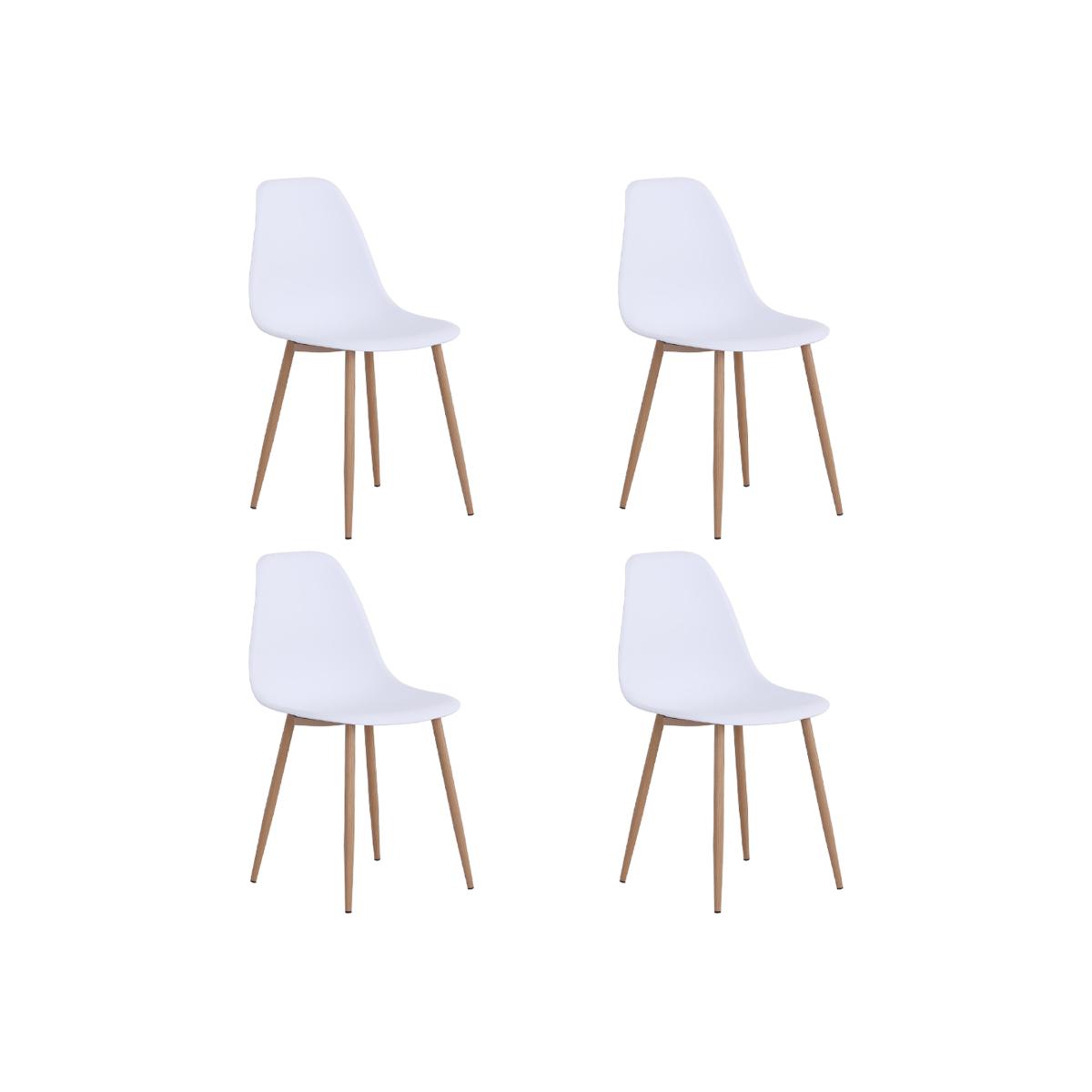 PP Dining Bar Chairs Set Of 4 - White – image 1