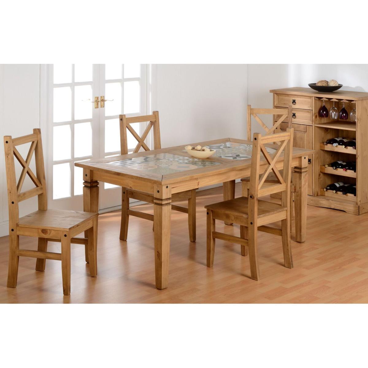 Salvador Chairs Pair - Distressed Waxed Pine – image 4