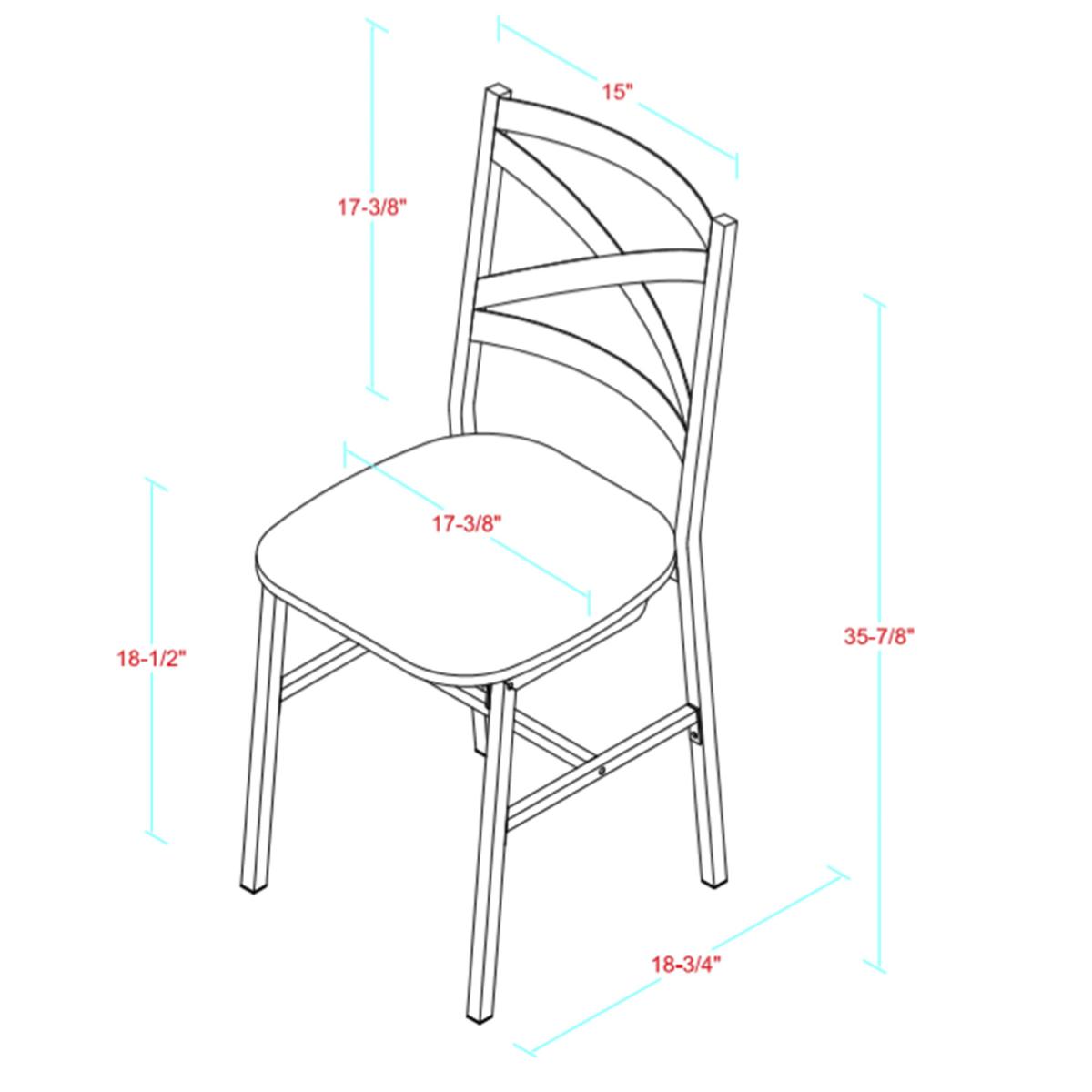 Pair of Toronto Industrial Dining Chairs - Driftwood – image 6