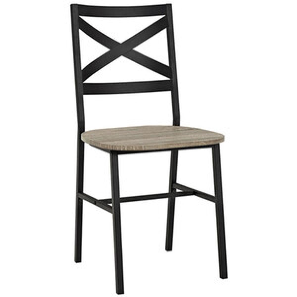 Pair of Toronto Industrial Dining Chairs - Driftwood – image 7