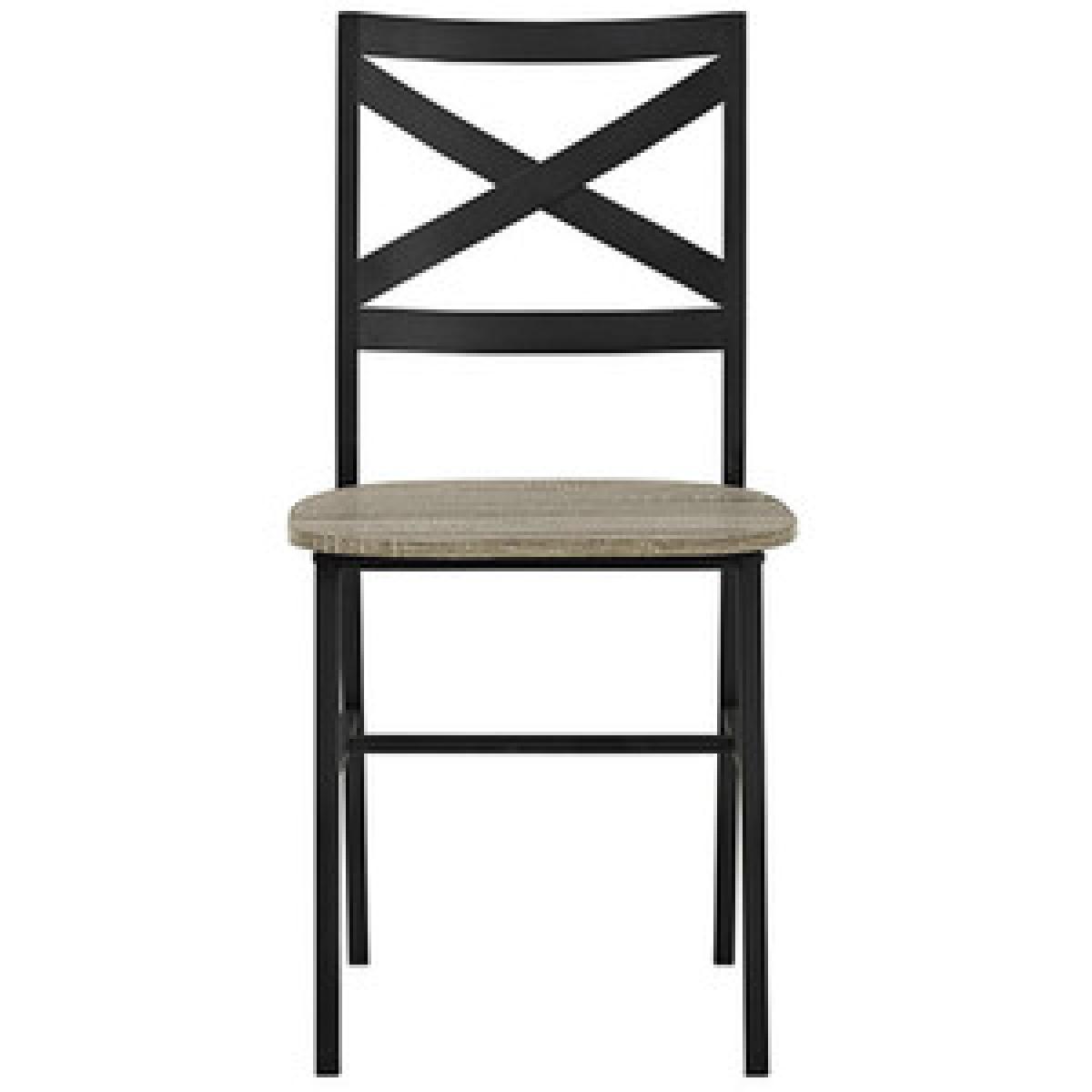 Pair of Toronto Industrial Dining Chairs - Driftwood – image 8