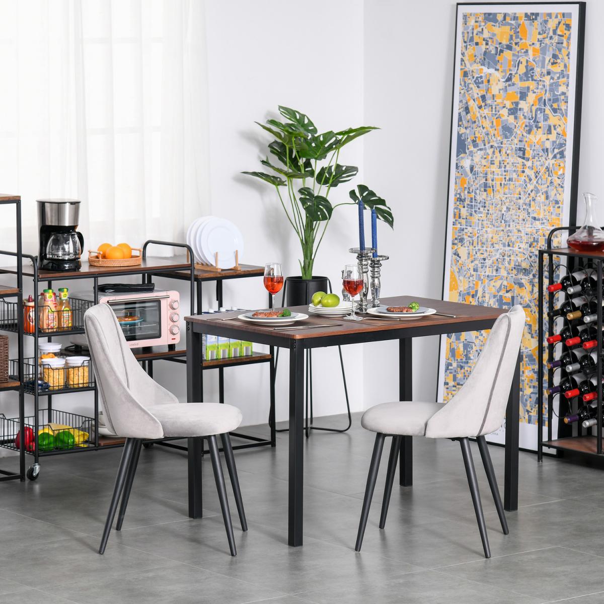 odern Upholstered High Back Dining Chairs - Grey – image 10
