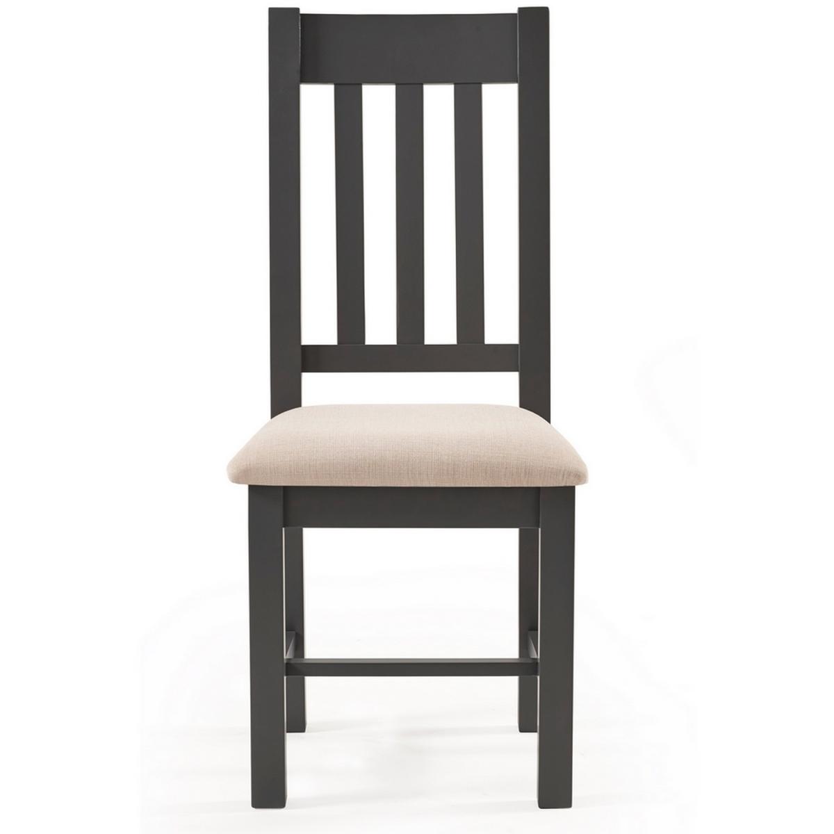 Set of 2 Bordeaux Dining Chairs Dark Grey - Grey – image 2
