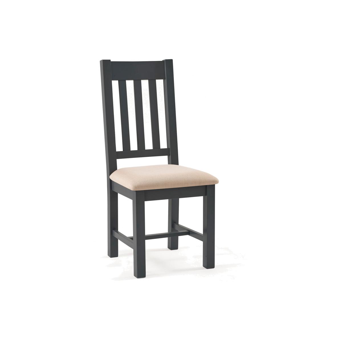 Set of 2 Bordeaux Dining Chairs Dark Grey - Grey – image 1