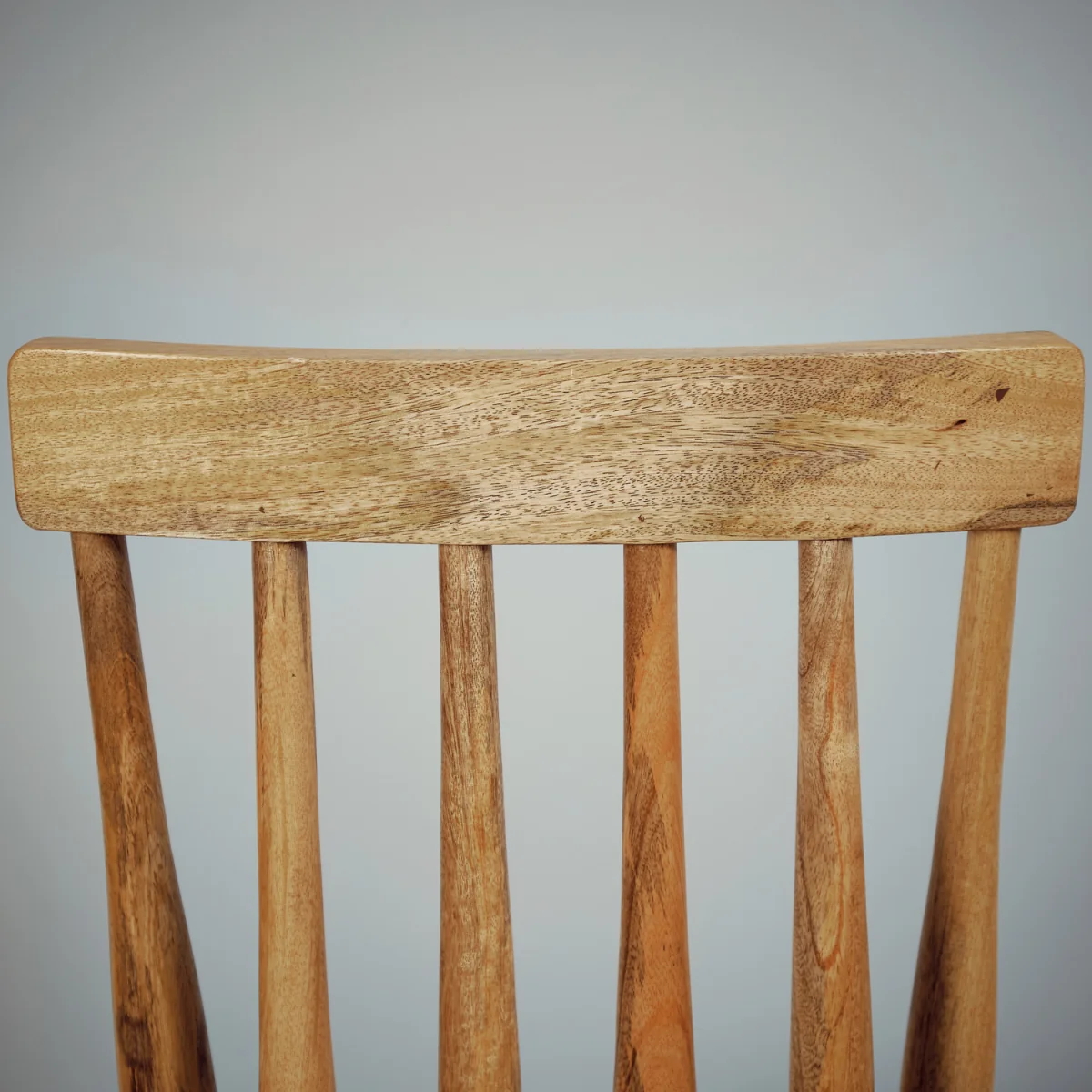 Solid Mango Wood Dining Chair - Light Oak – image 6