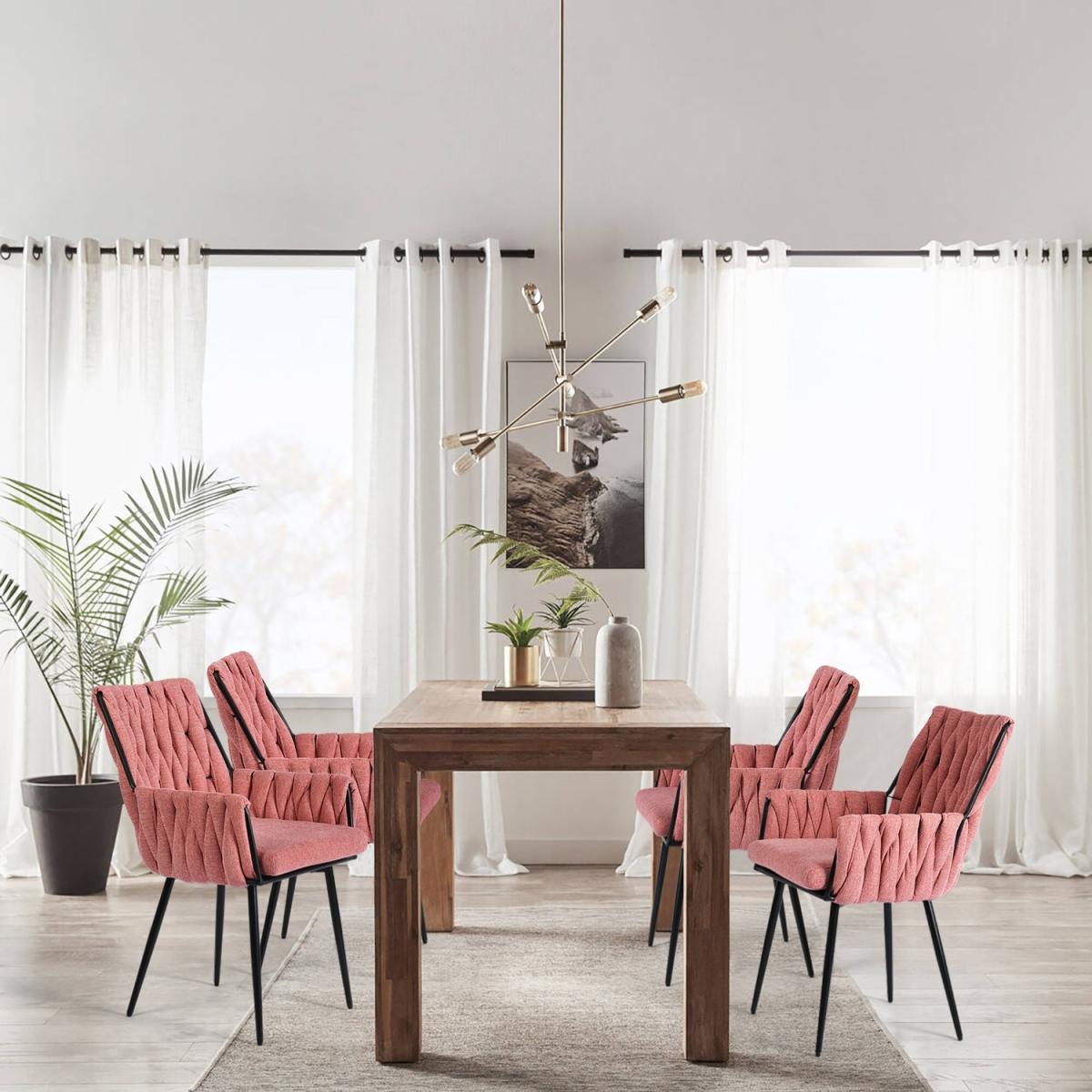 Malthus Set of 2 Dining Chair Armrests - Pink – image 2